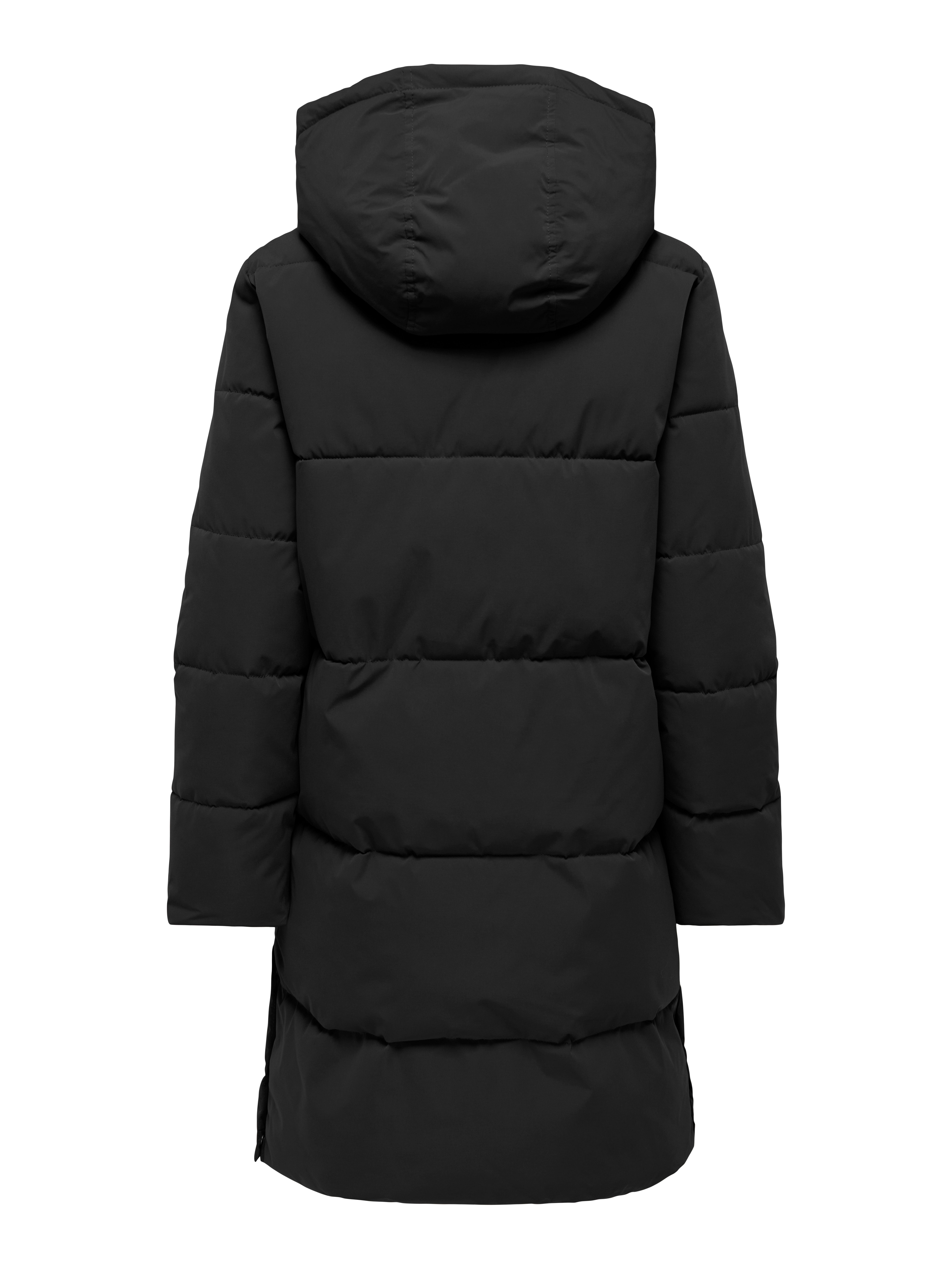 JDY Steppmantel JDYBLAIR LONG HOOD PUFFER OTW SIJ Kunstfaser, Kapuze mit Kordelzug