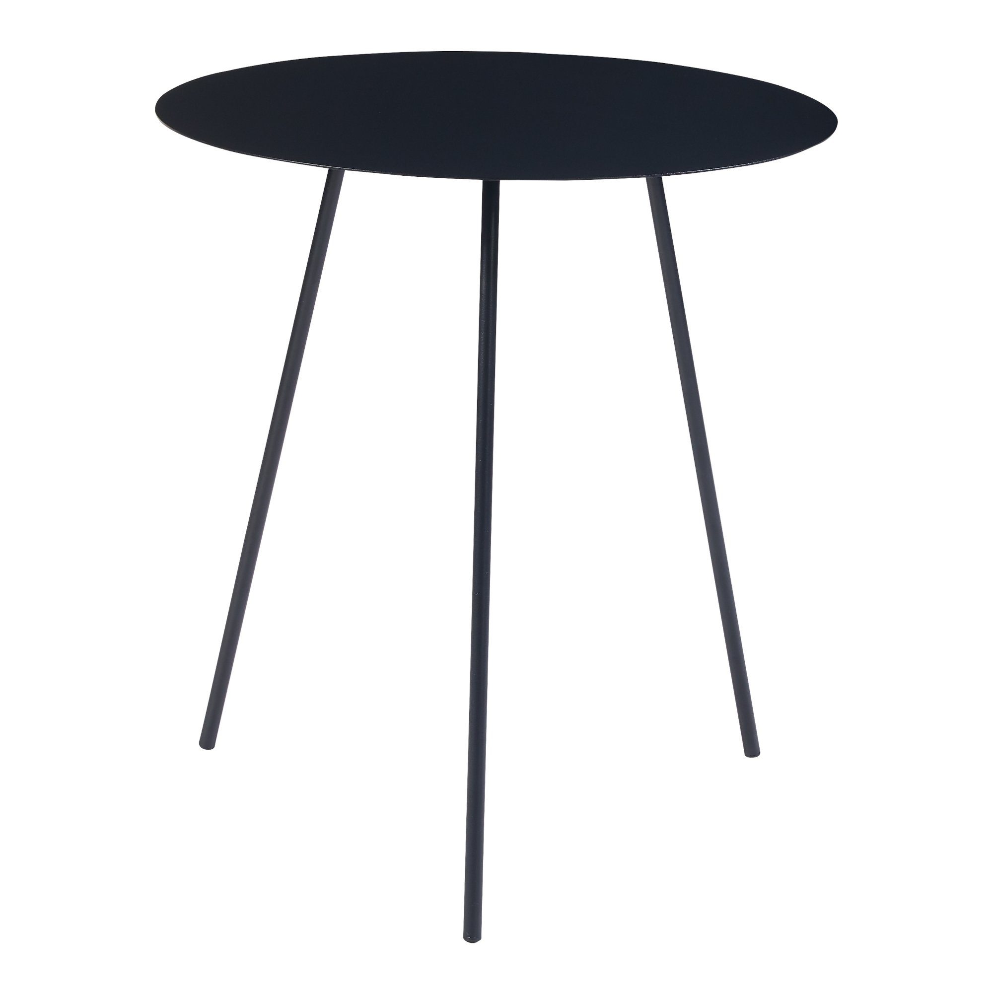 en.casa Beistelltisch, »Sula« aus Metall Schwarz 53xØ50cm günstig online kaufen