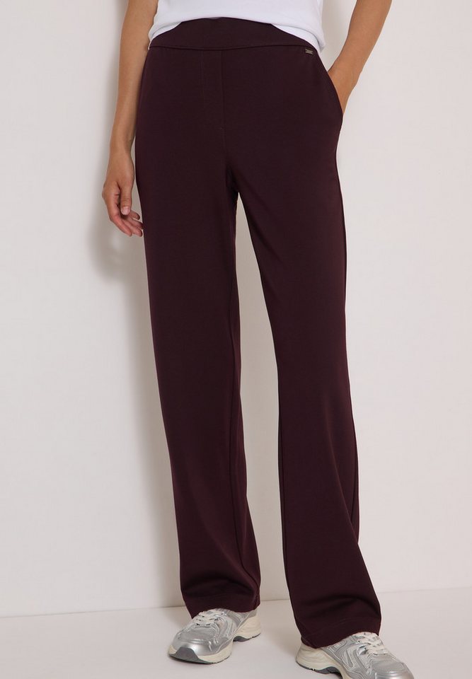 CECIL Stoffhose softer Materialmix