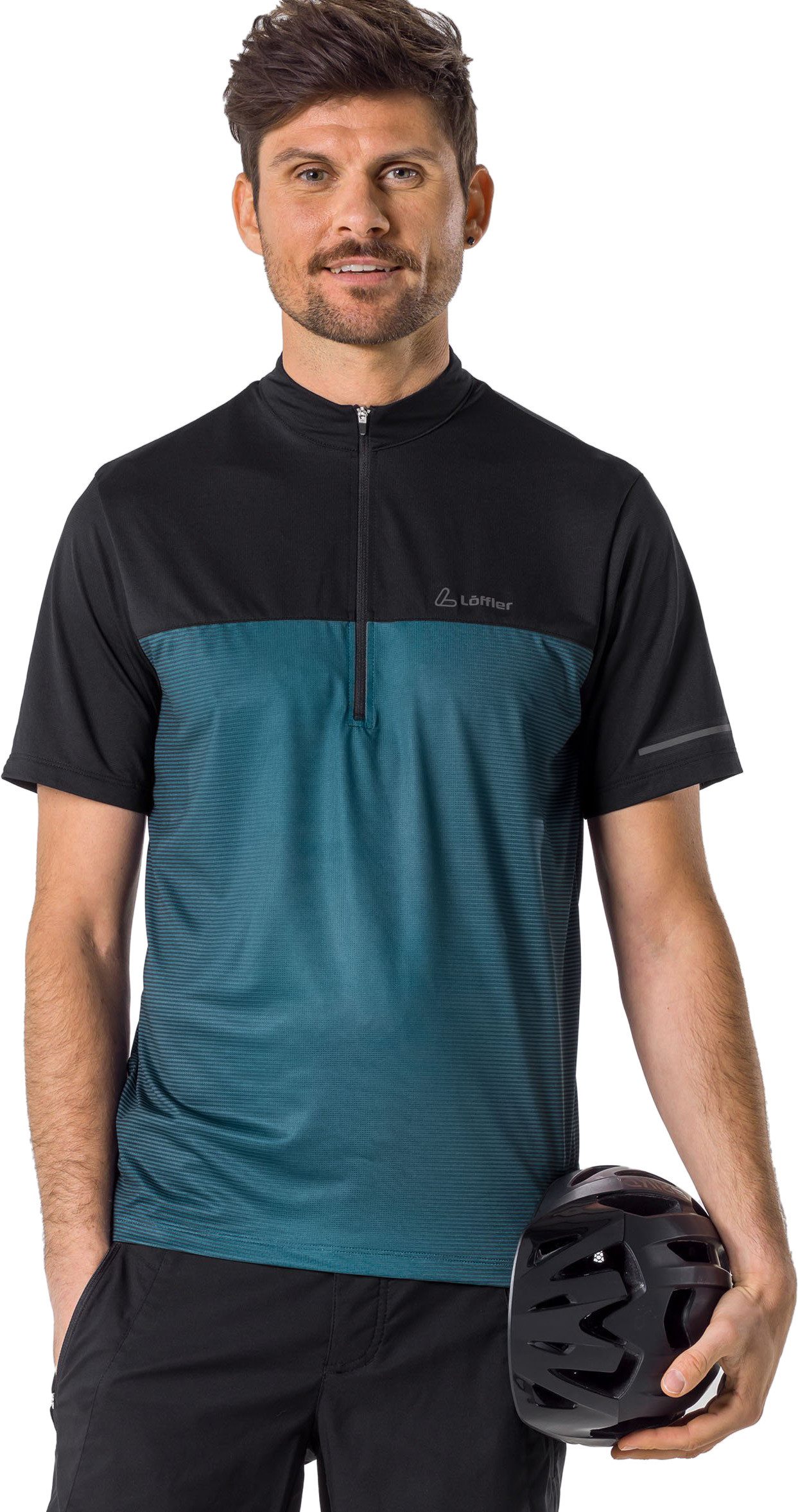 Löffler Radtrikot Löffler Herren Radtrikot Bike Shirt Half-Zip Glow