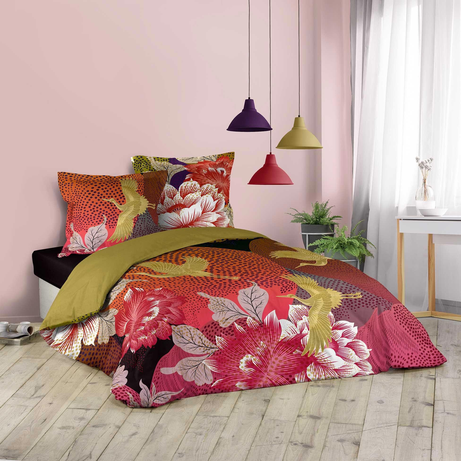 Bettwäsche, dynamic24, 3tlg. Bettwäsche 240x220 Baumwolle Übergröße Kissen  Bettdecke Asia Bettbezug online kaufen | OTTO