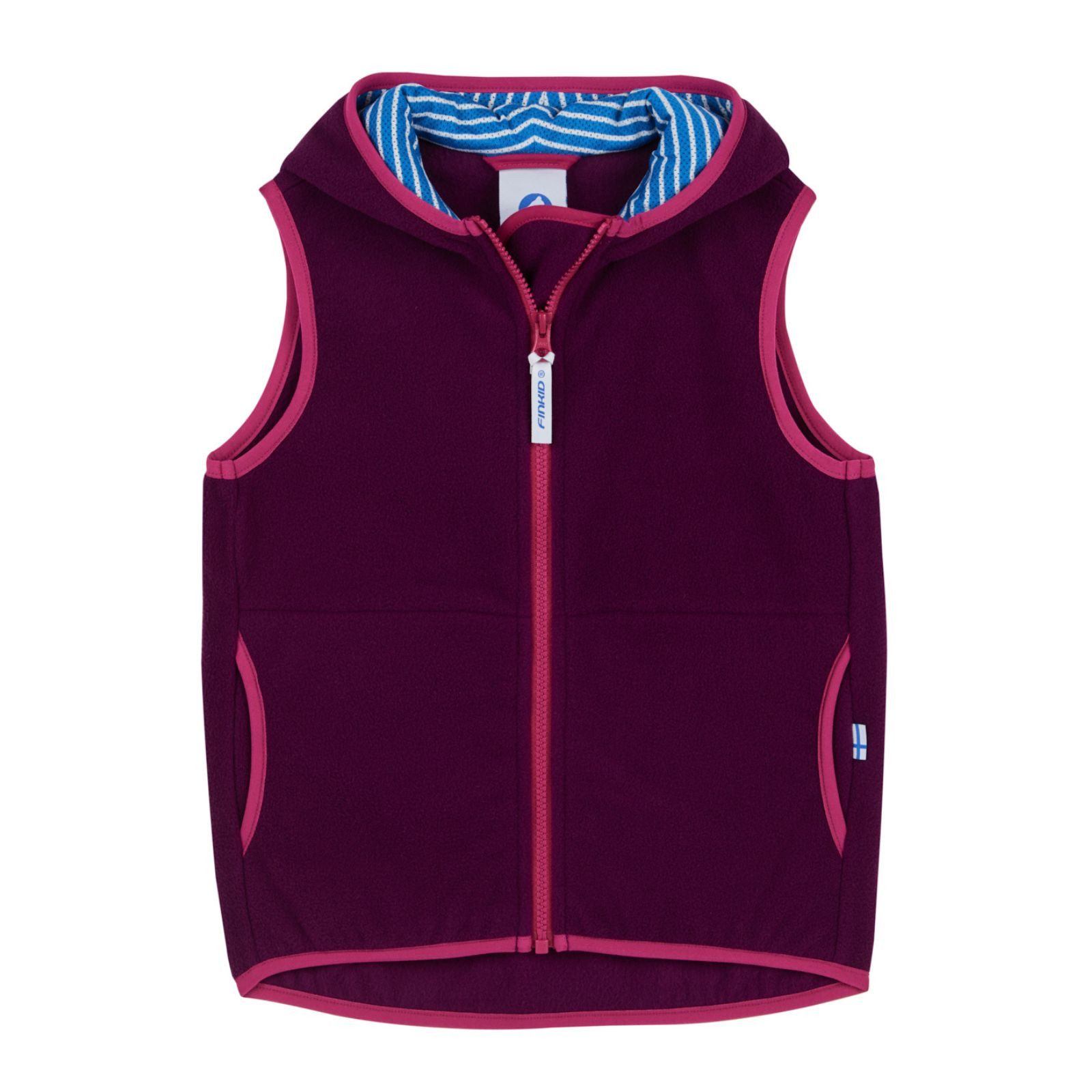 Finkid Poppeli Fleece-Weste Für Kinder - Praktische Zip-in Weste In Gelb, Größe 120-130