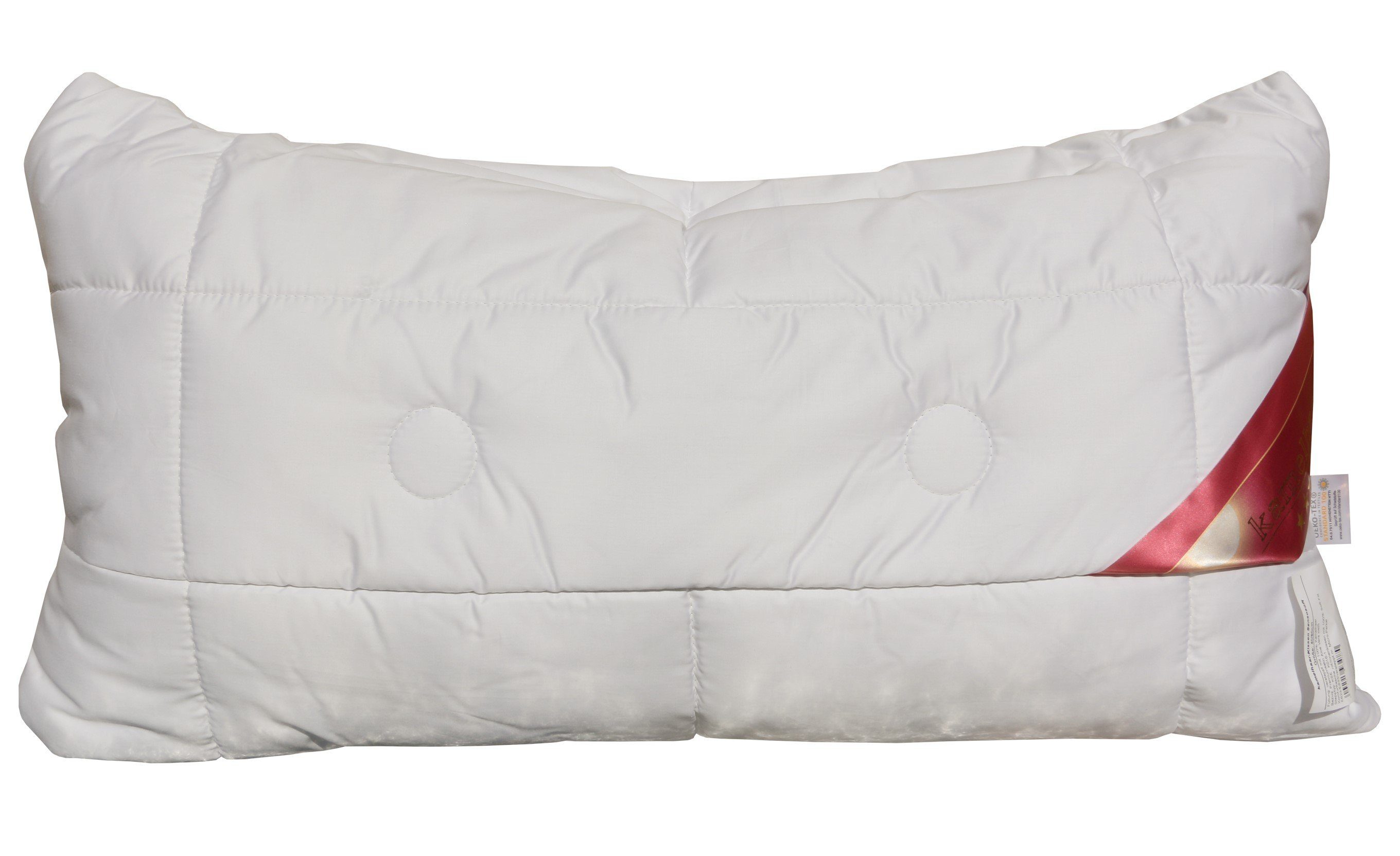 Garanta Подушки Premium Kamelhaar Steppkissen Подушки 40x80cm, Bezug: 100% Baumwolle, Подушки, Rückenschläfer, Seitenschläfer