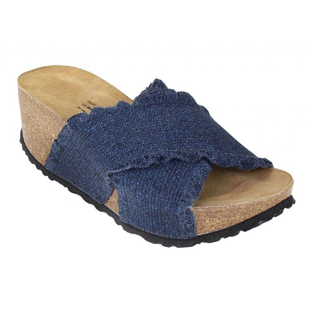 Tokio Damen Pantolette Jeans Blau Schmal Gr. 42 Pantolette