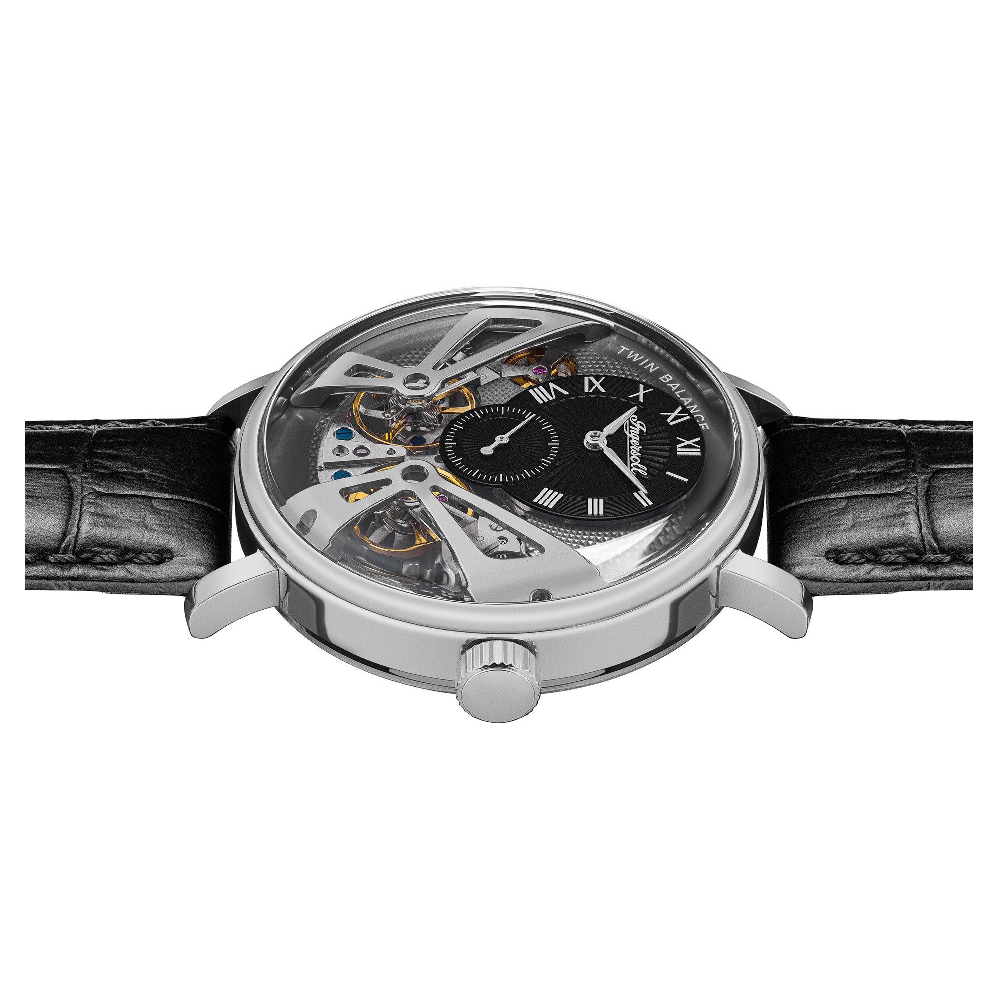 Ingersoll Automatikuhr The Tennessee I13103, Armbanduhr, Herrenuhr, Mechanische Uhr, Lederarmband, analog