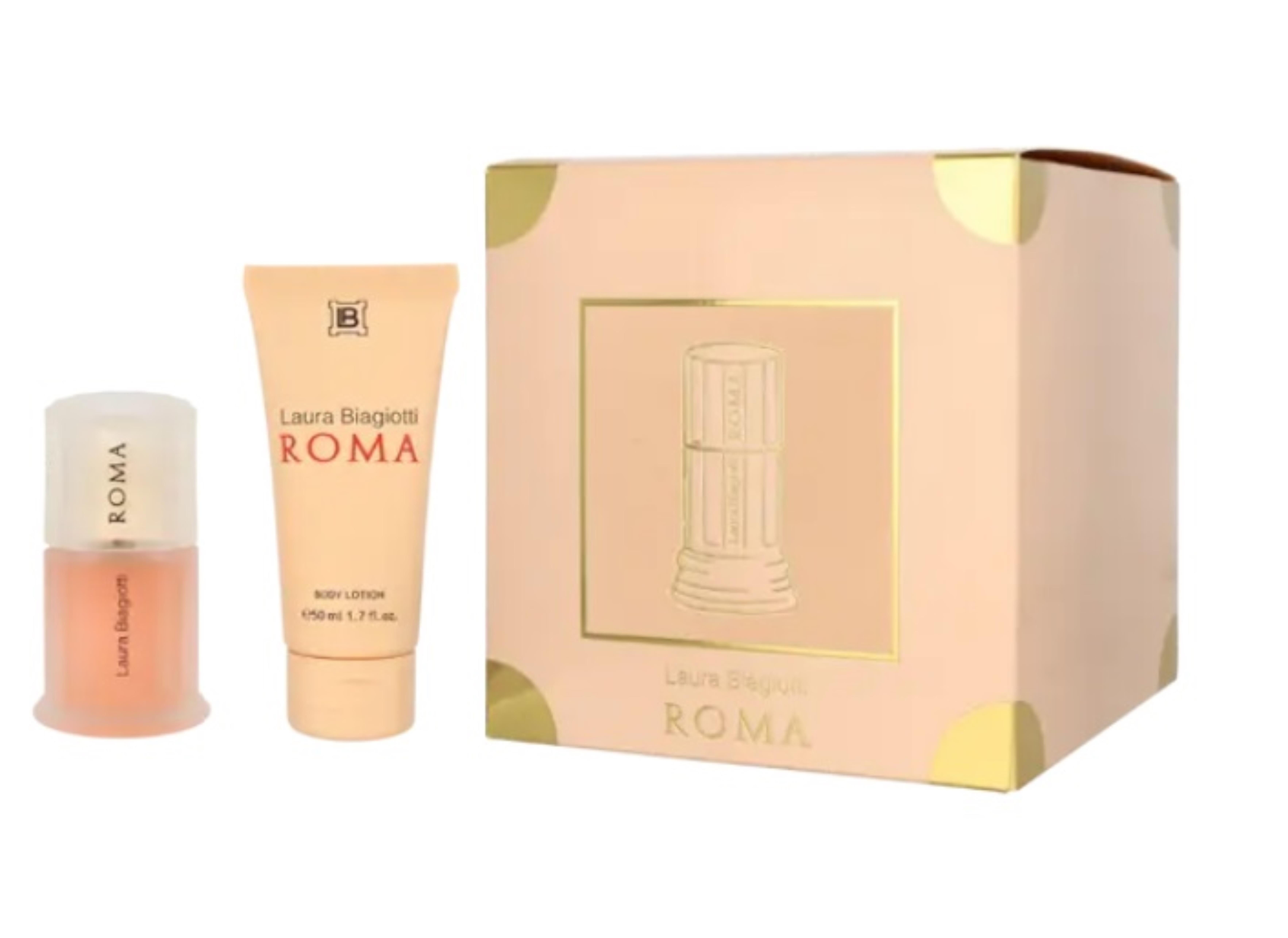 Laura Biagiotti Duft-Set Roma, 2-tlg., Eau de Toilette; Bodylotion;