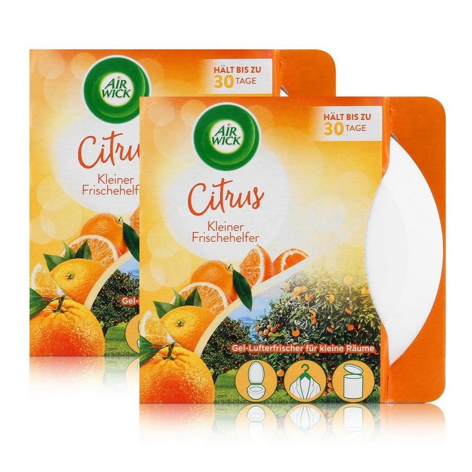 Air Wick Raumduft Air Wick Gel-Lufterfrischer Kleiner Helfer Citrus -  Raumduft (2er Pack