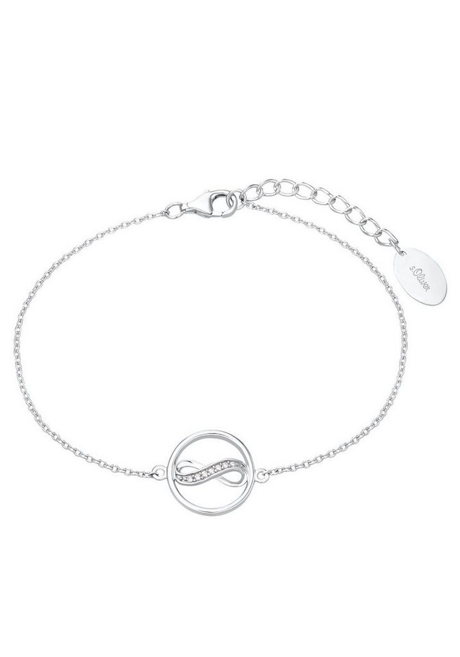 Kreis/Infintiy/Unendlichkeitsschleife, Armband 2032826, Zirkonia (synth) mit s.Oliver