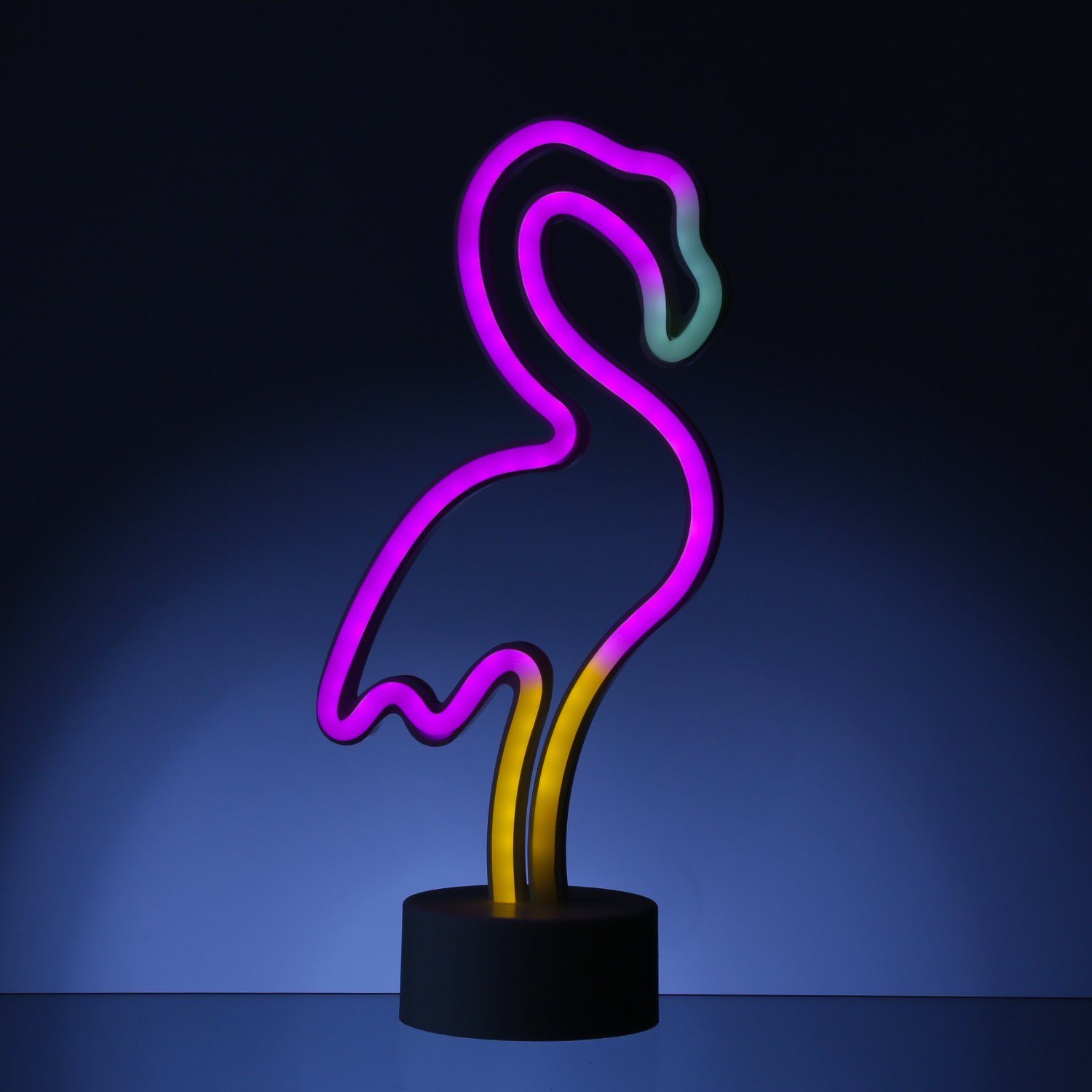 SATISFIRE LED Dekolicht LED NEON Figur FLAMINGO Neonlicht Schild Leuchtfigu günstig online kaufen