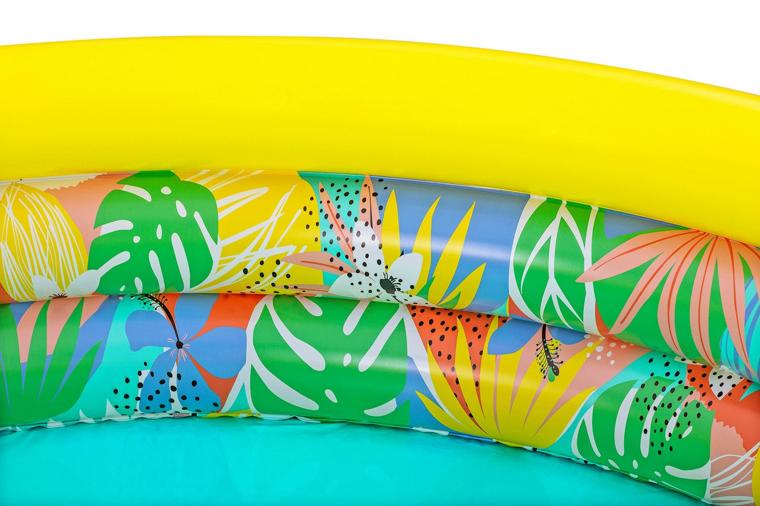 Bestway Planschbecken Floral Paradise, (Packung, Ø 168 x 38 cm), Tropisches Design