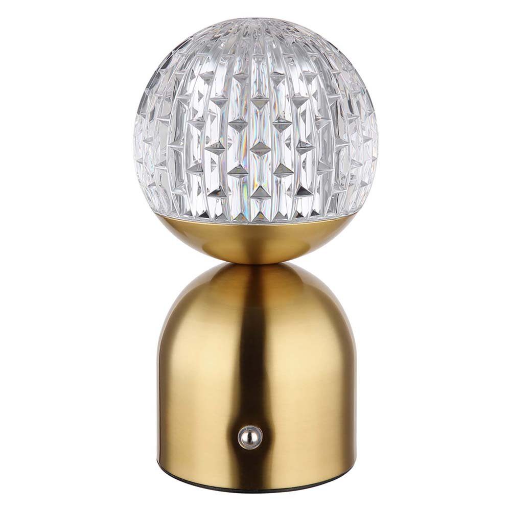 GLOBO LIGHTING LED Tischleuchte, LED-Leuchtmittel fest verbaut, Tischleuchte Beistelllampe LED Touchdimmer Schlafzimmerlampe