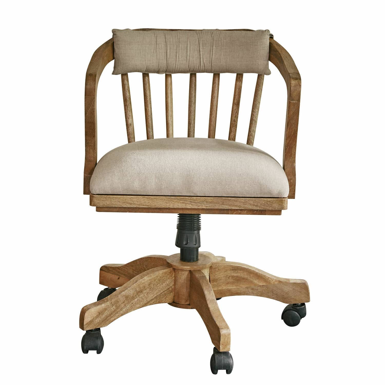 Mirabeau Esszimmerstuhl Schreibtischstuhl Lemuel antikbraun/creme