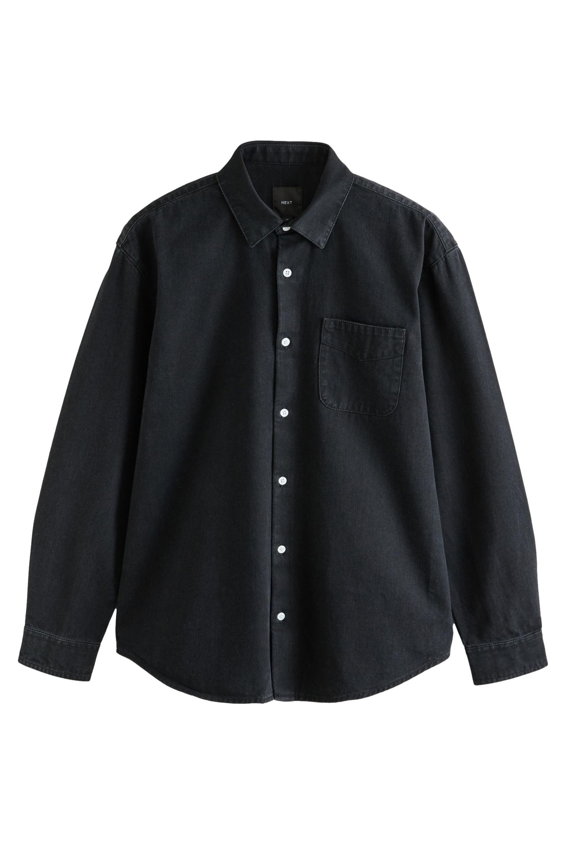 Next Langarmhemd Langärmeliges Jeanshemd aus 100 % günstig online kaufen