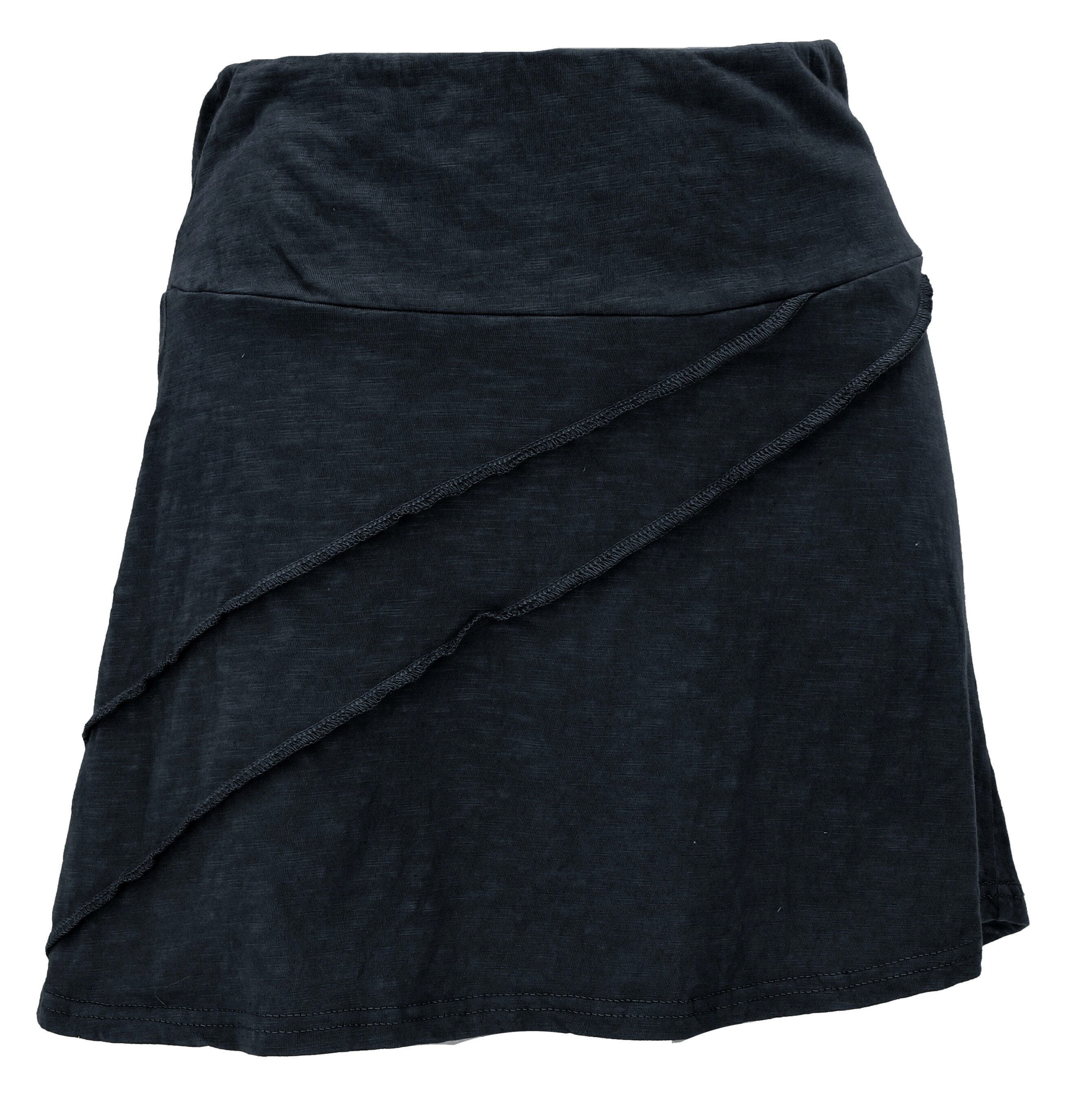 Guru-Shop Minirock Bequemer Minirock mit Overlock günstig online kaufen