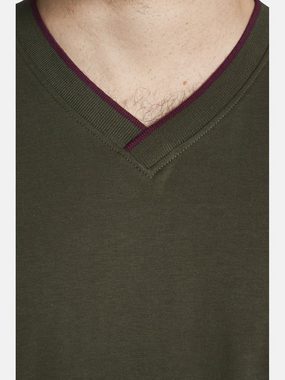 Charles Colby T-Shirt EARL EWAN V-Ausschnitt im Rippstrick