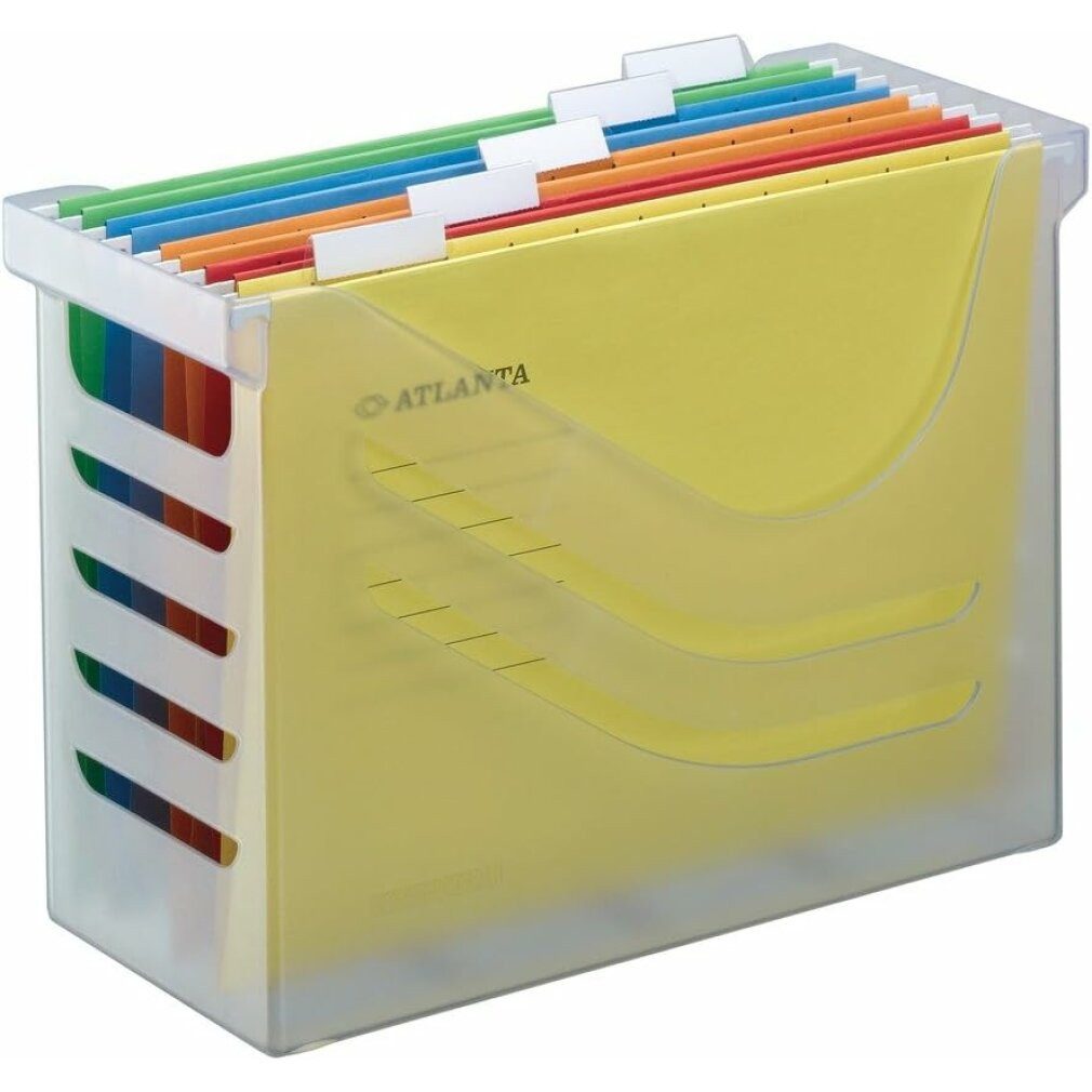 JALEMA Organisationsmappe Hängeregistraturkorb mit Mappen Silky Touch transparent