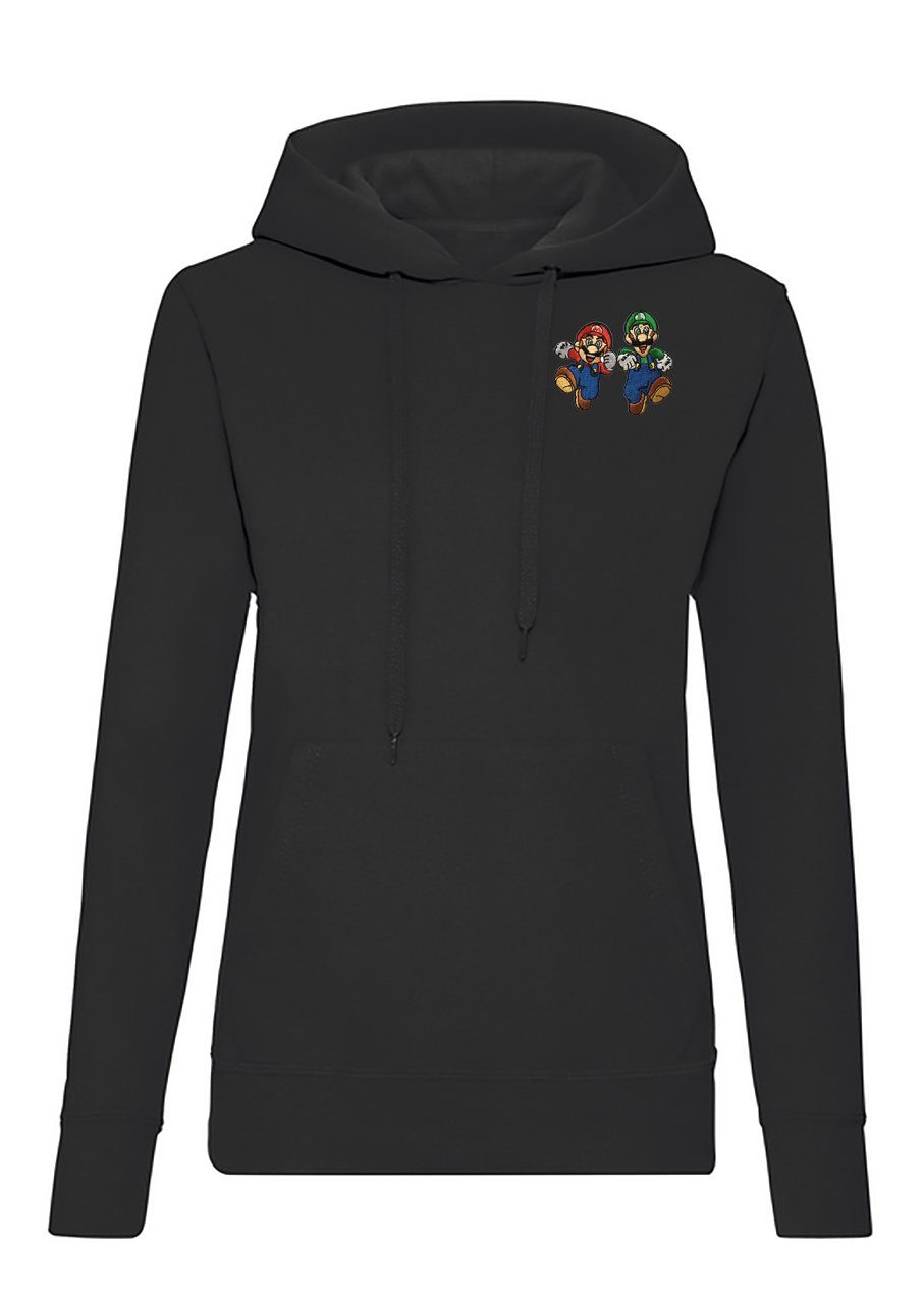 Blondie & Brownie Hoodie Damen Mario & Luigi Peach Konsole Super Retro mit Kapuze