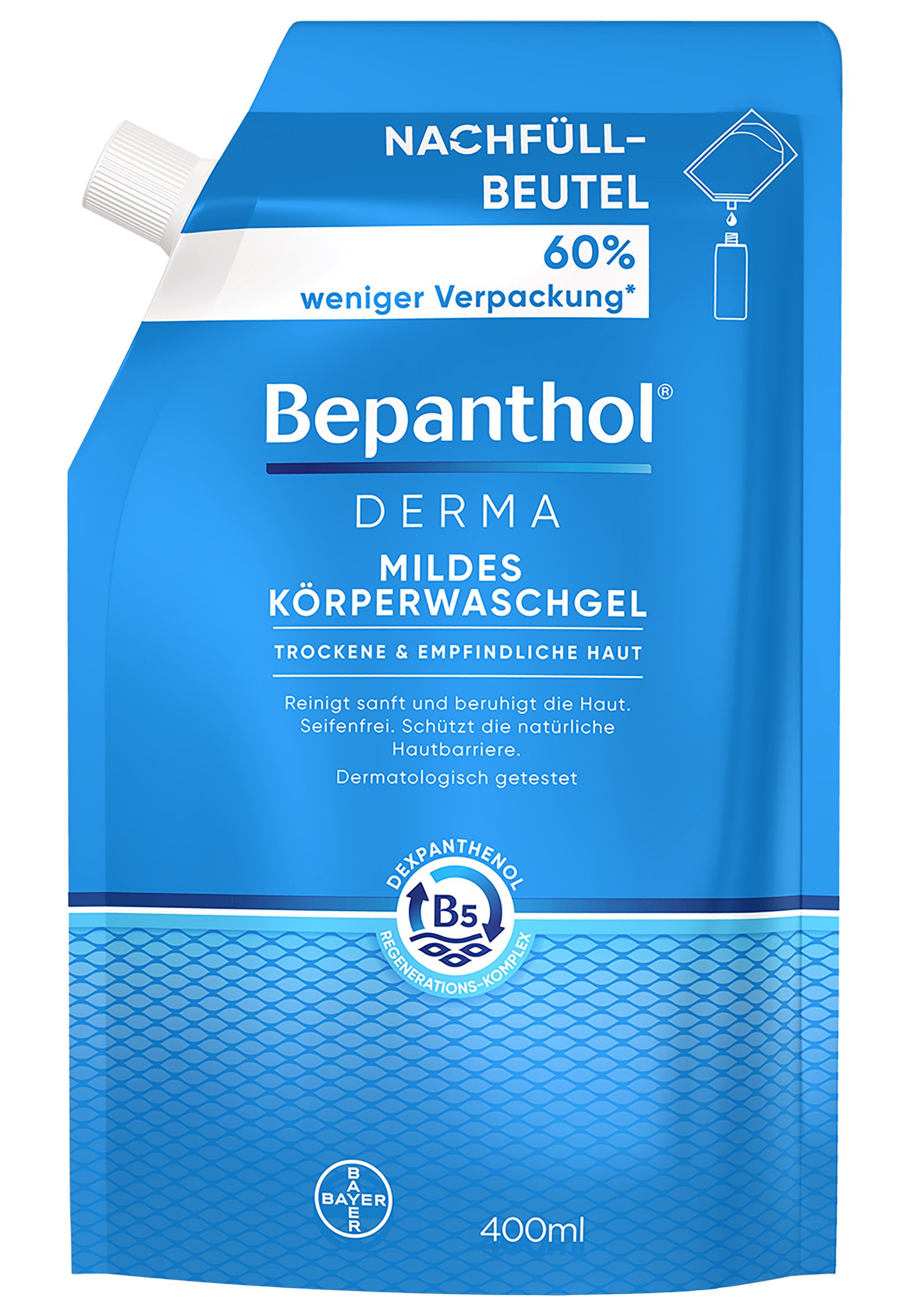 Bepanthol Körpergel Mildes Körperwaschgel, reinigt sanft & schützt die natürliche Hautbarriere