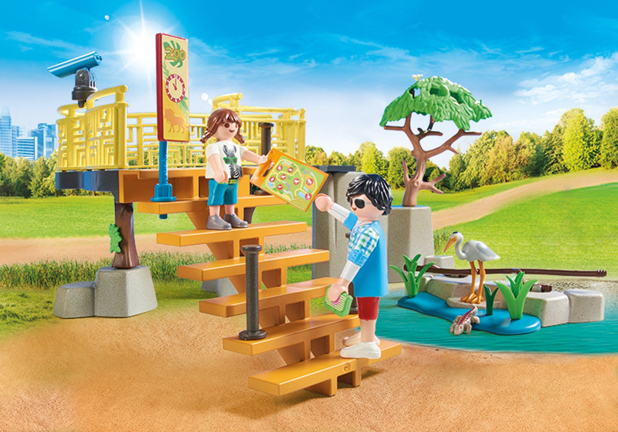 in Made Germany St), im Family (58 Löwen Fun, (71192), Freigehege Playmobil® Konstruktions-Spielset