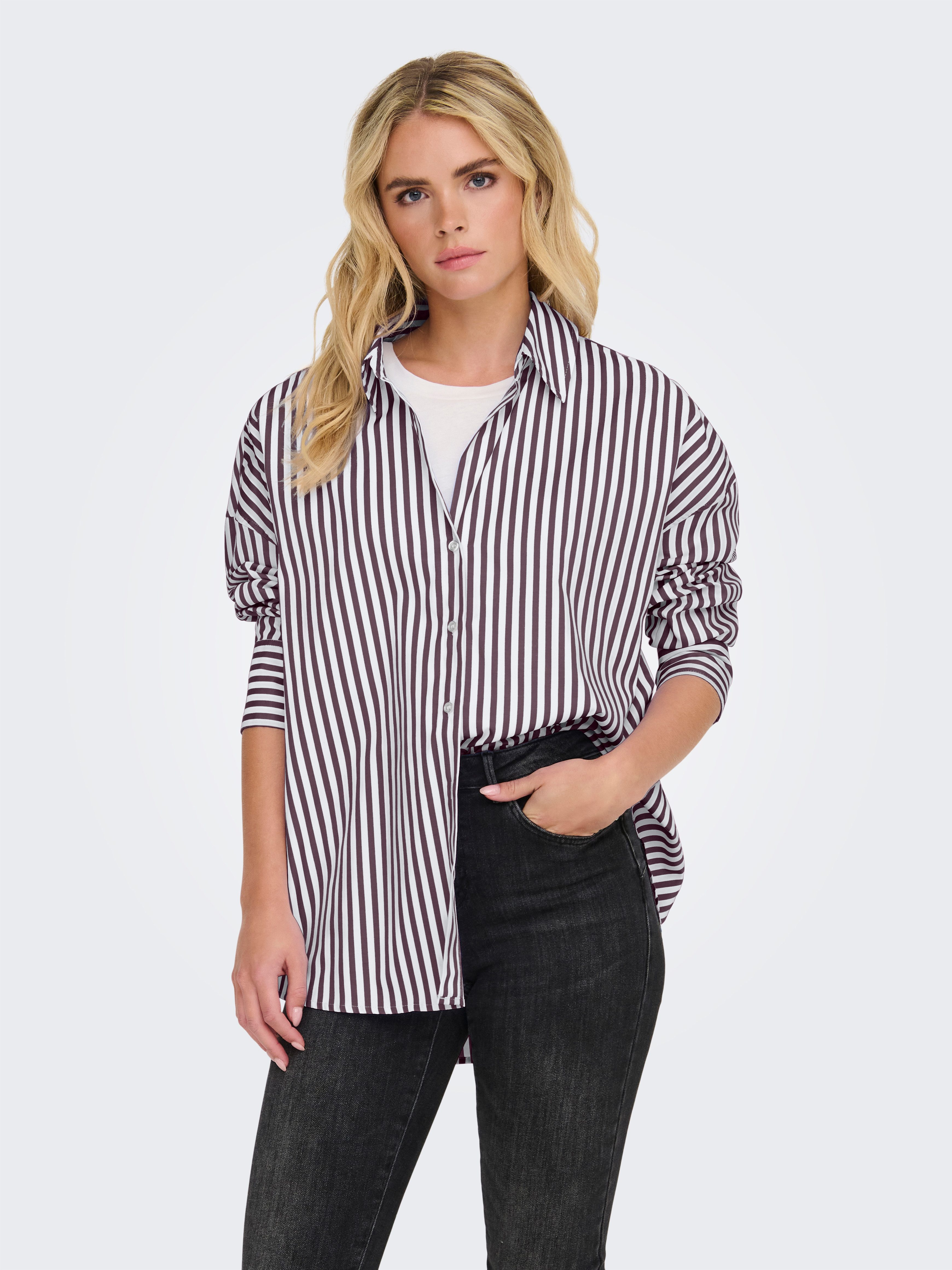 Hemdbluse JDYVESPER L/S LOOSE SHIRT WVN NOOS