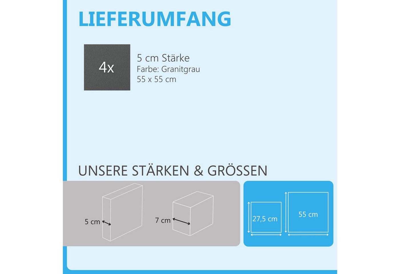 Thumbnail - platino24 Dekorpaneele Rechteck aus Basotect ® G+ mit Akustikfilz 825x550x50mm Uni