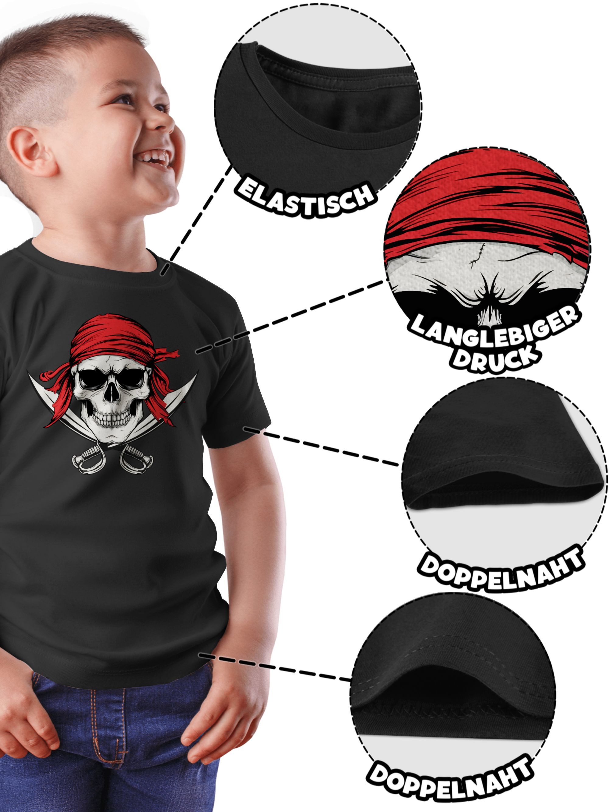Shirtracer T-Shirt Böser Pirat, Piraten Totenkopf, Pirates, Seeräuber, Freibeuter (1-tlg) Pirat