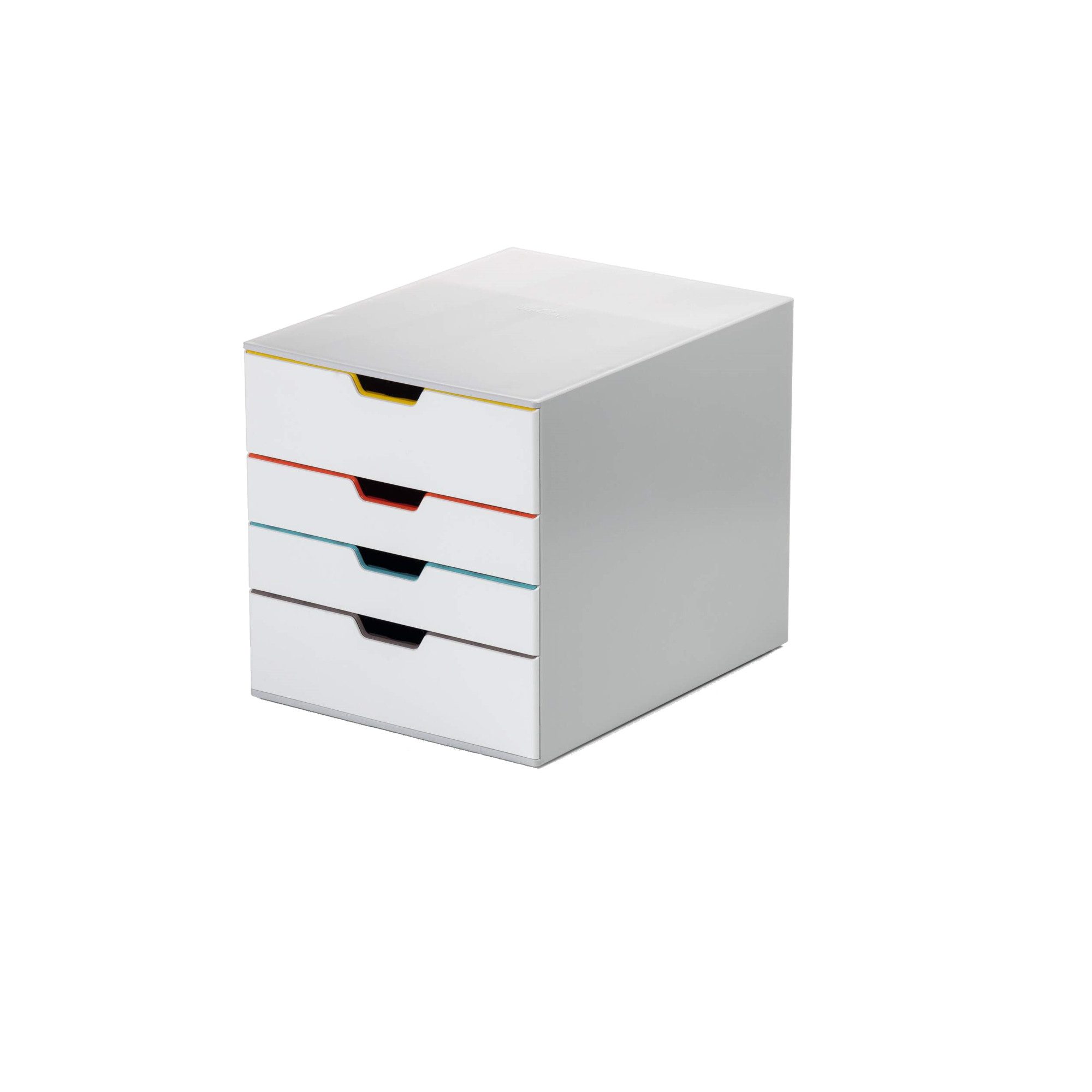 DURABLE Organizer Schubladenbox VARICOLOR MIX 4 762427 4 Schübe grau/farbig