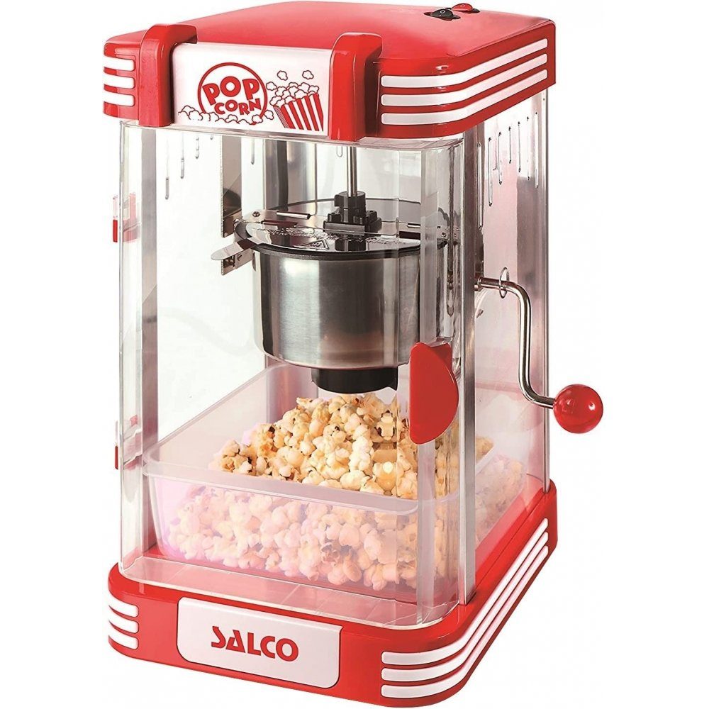 SALCO Popcornmaschine SNP-24 – Popcornautomat – rot/weiß