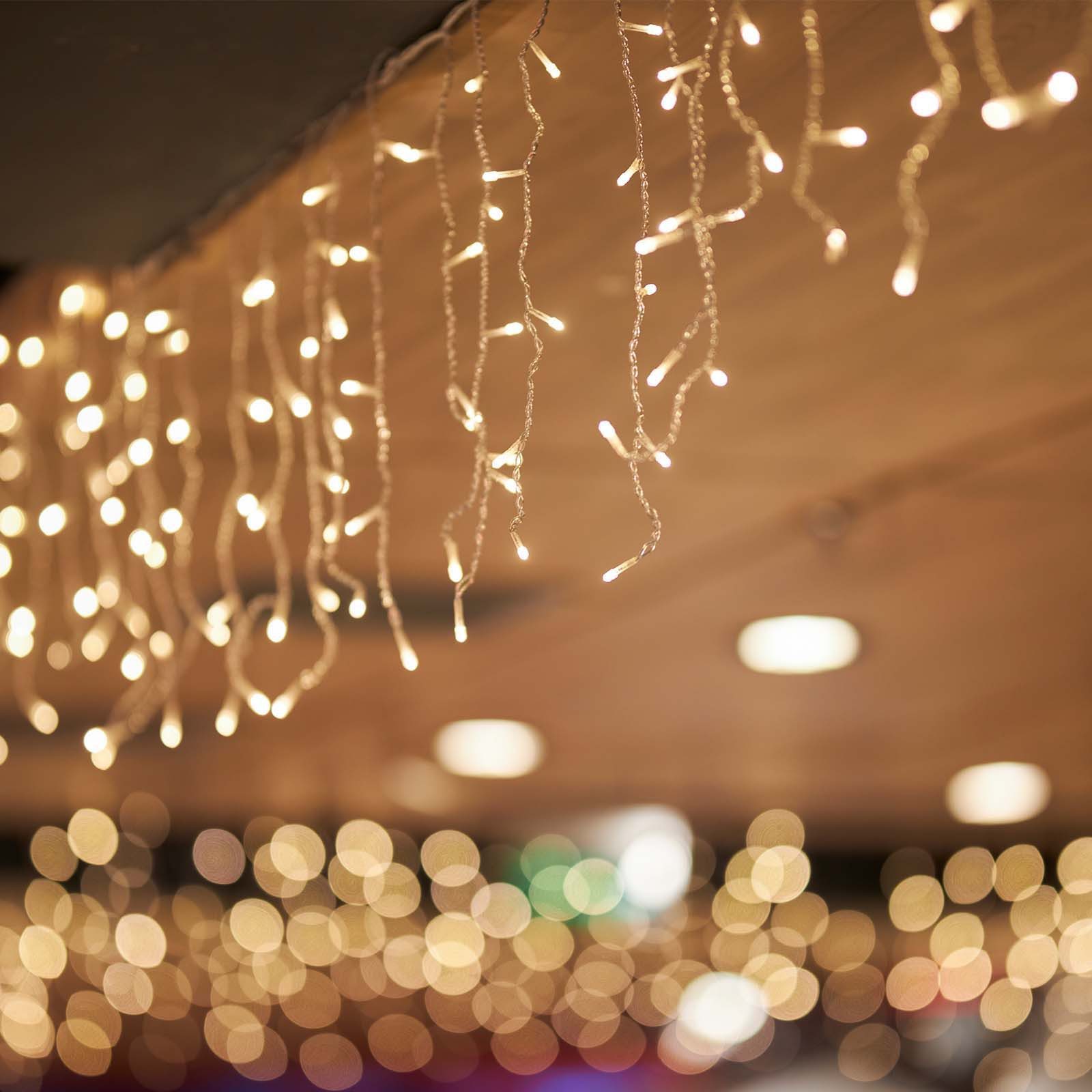 Salcar LED-Lichtervorhang LED Lichterkette Eisregen Lichtervorhang günstig online kaufen