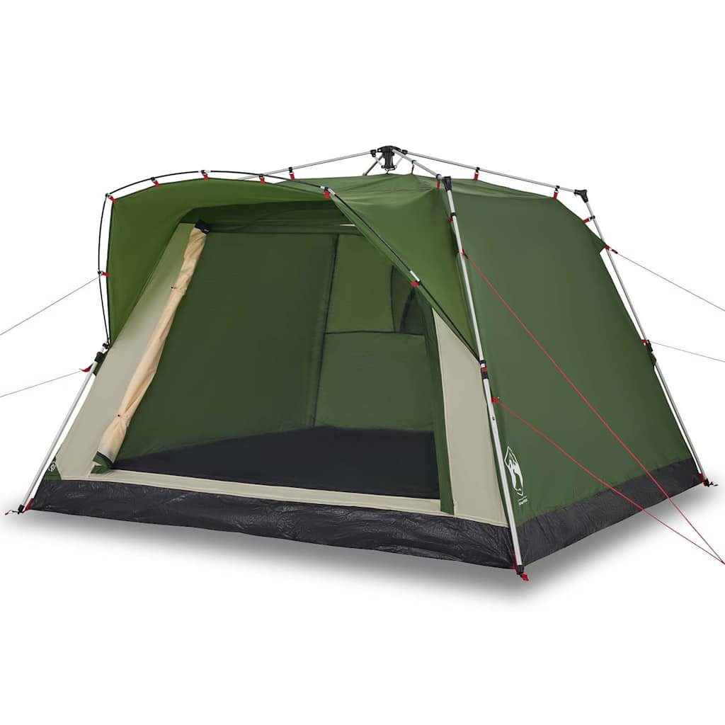vidaXL Kuppelzelt Campingzelt 4 Personen Grün Quick Release, (1 tlg)