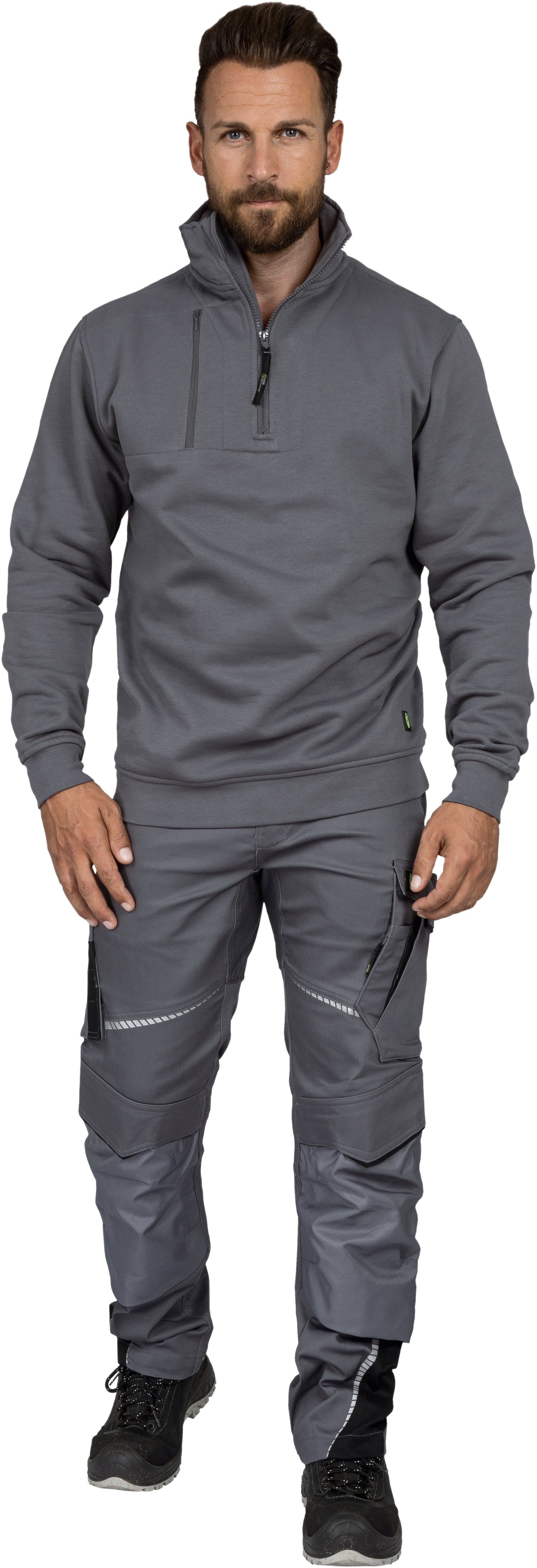 Leibwächter Sweater Flex-Line Zip-Sweater Pullover