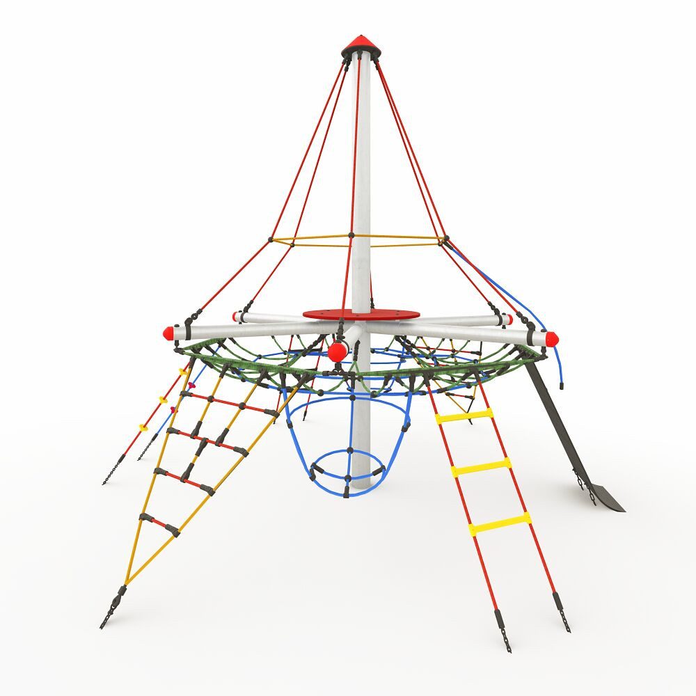 Huck Seiltechnik Klettergerüst Piratenturm Mini, Nach DIN EN 1176 gefertigt