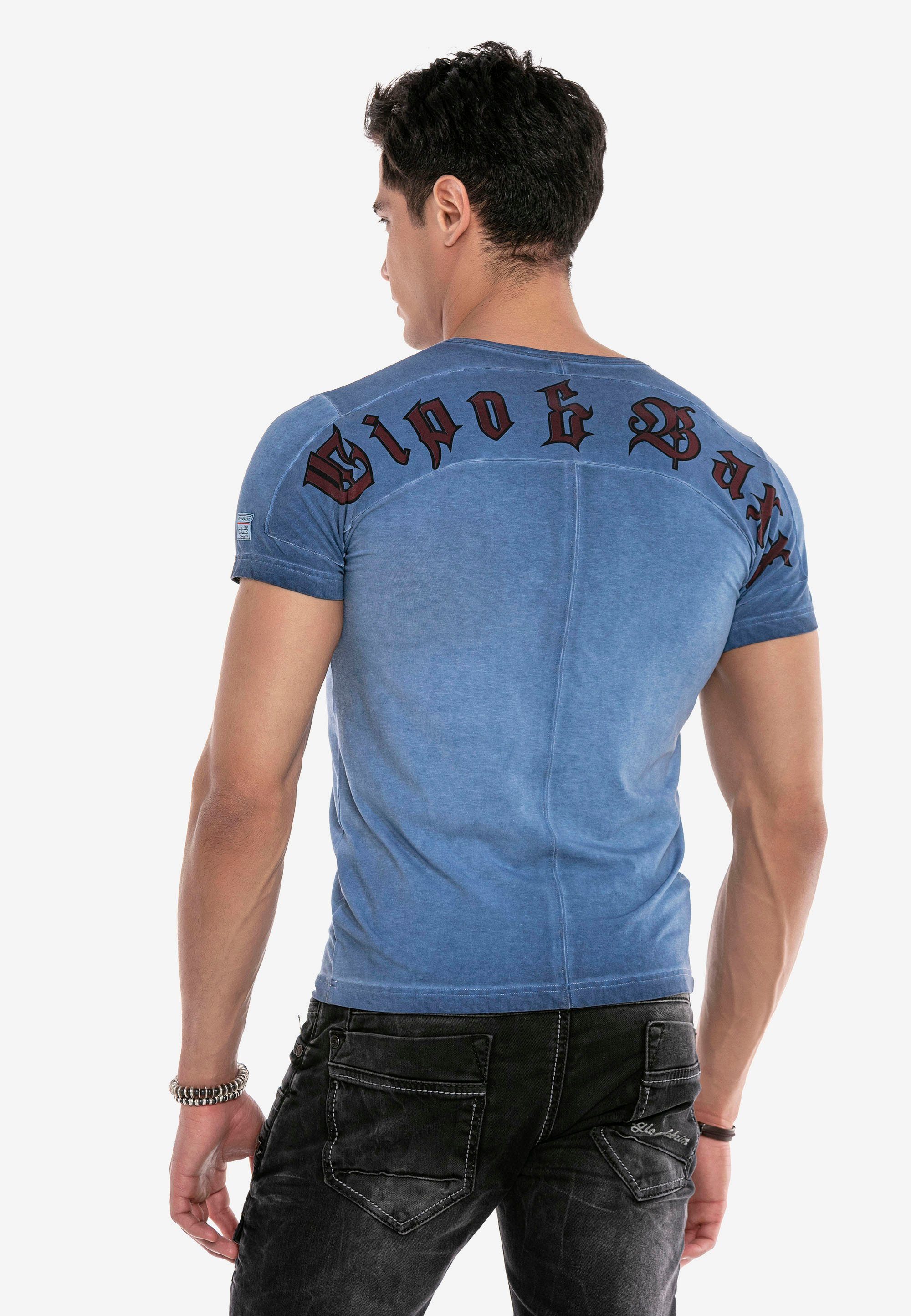 T-Shirt Aufdruck mit & Baxx blau Cipo Rock&Pace