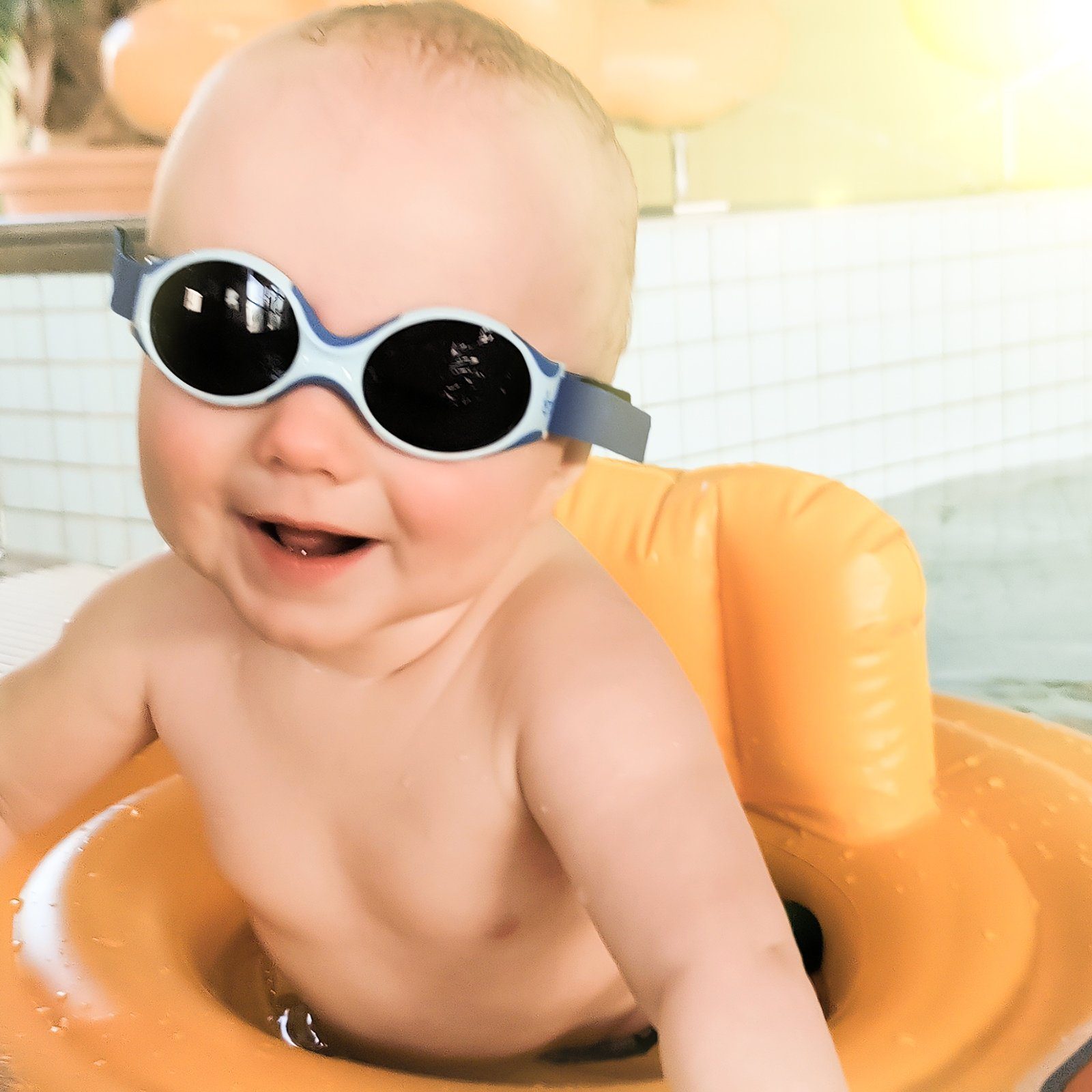 EXPLORER, Baby Polarisierte verstellbar Gläser mit premium ActiveSol Jahre & Mädchen, Fisch Jungen Lotuseffekt, 0-2 supersoft, SUNGLASSES Sonnenbrille blau Sonnenbrillen -