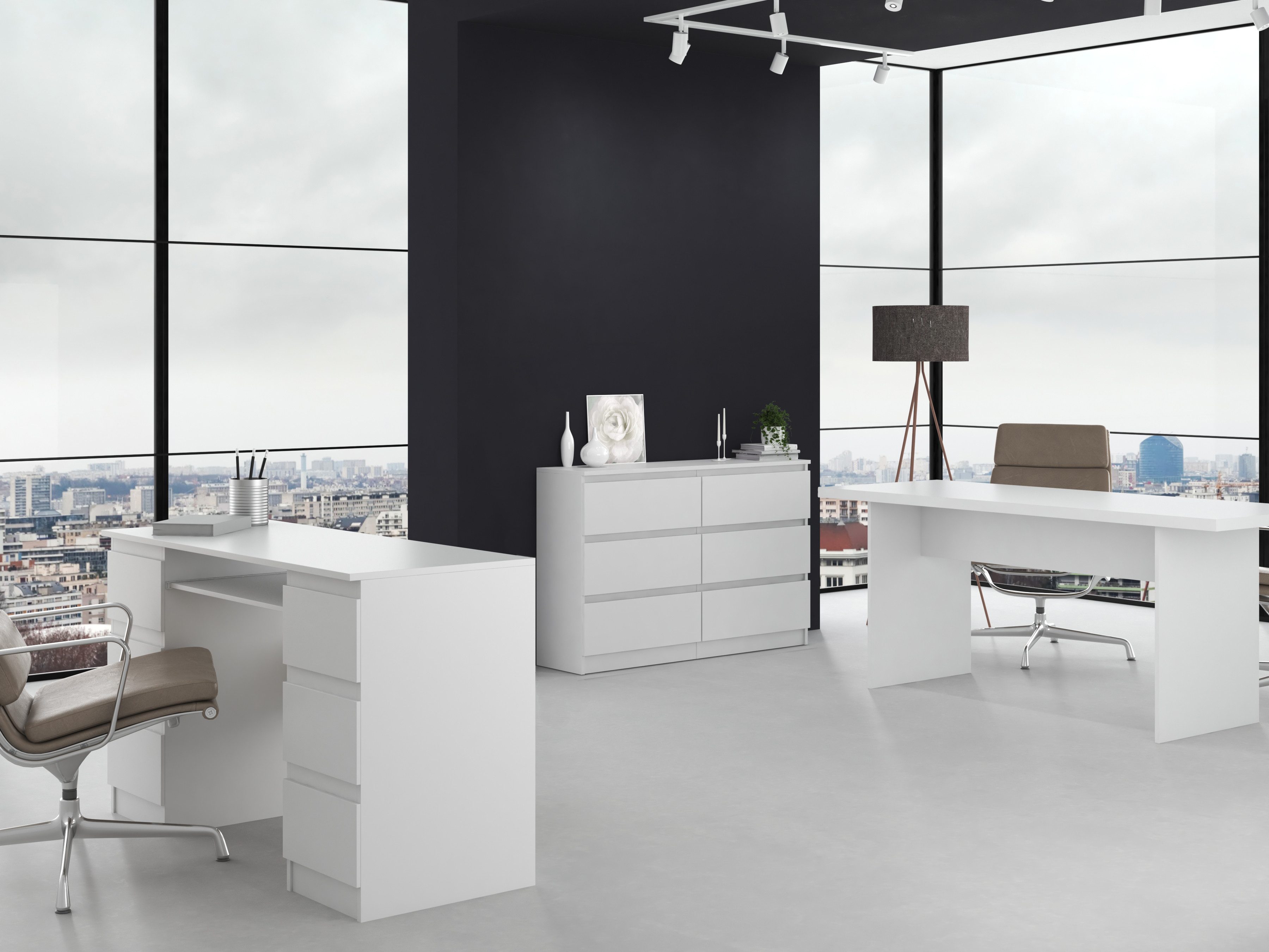 Raumhirsch Furniture Kommode Sideboard 120 cm breit (Maße 30 x 120 x 75 cm, 6 Schubladen), verschiedene Farben – Bild 4 von 5