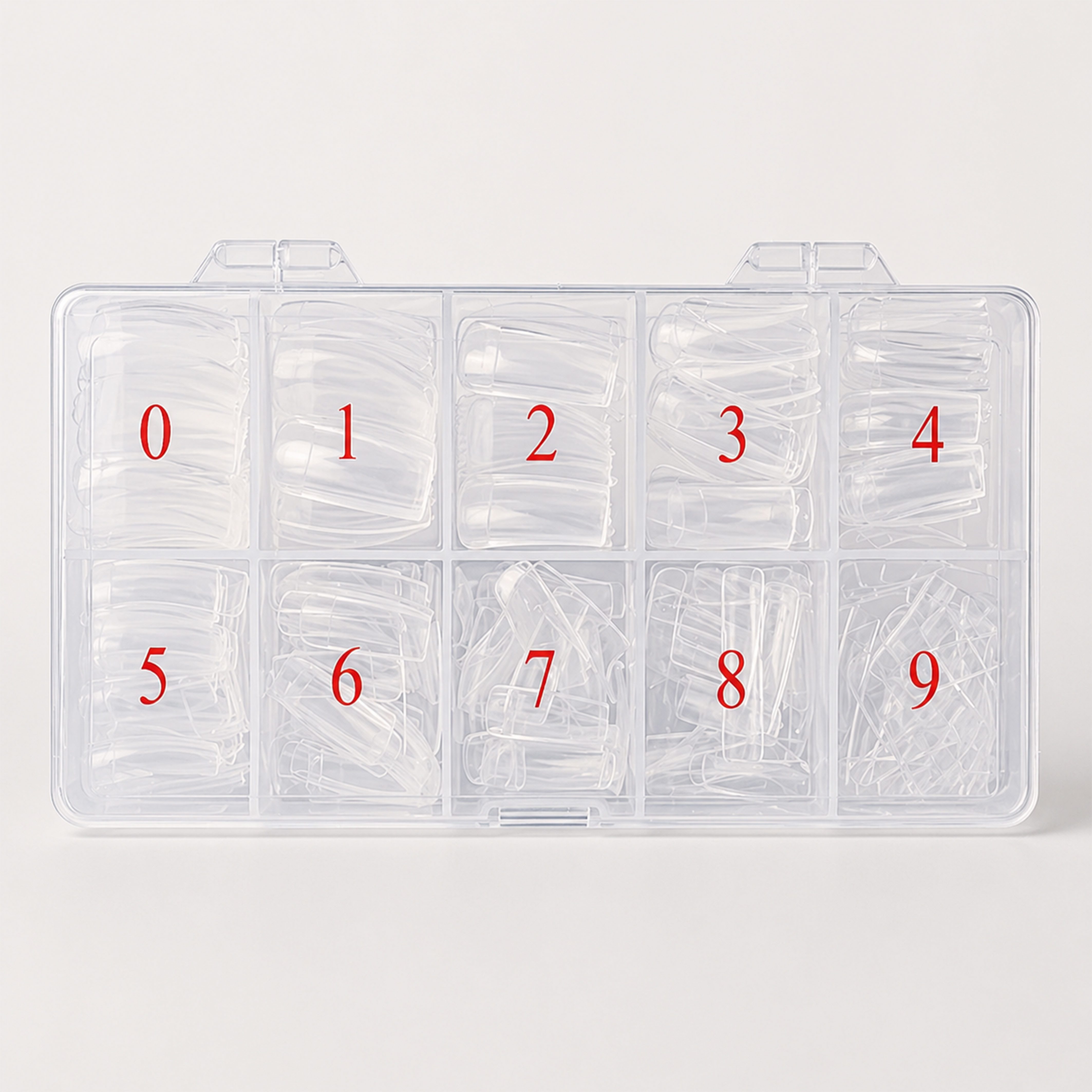 Jungengel Kunstfingernägel Nagel Tips 500 Stück Transparent Kunstnägel Nail Tips Set, Set 500-tlg., 500 transparente Nail-Tips, 500 transparente Nagel-Tips in 10 Größen
