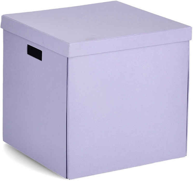 Zeller Present Aufbewahrungsbox (1 St), beschriftbar, recycelter Karton