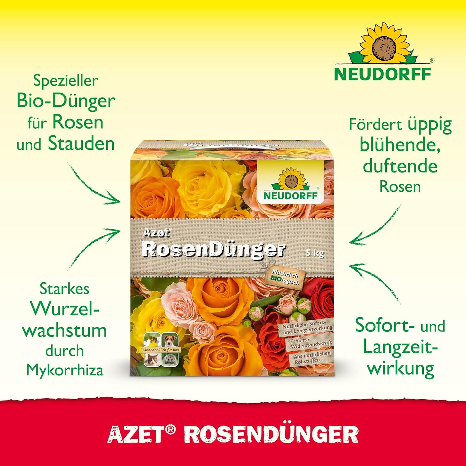 Neudorff Blumendünger Azet RosenDünger 5 kg, günstig online kaufen