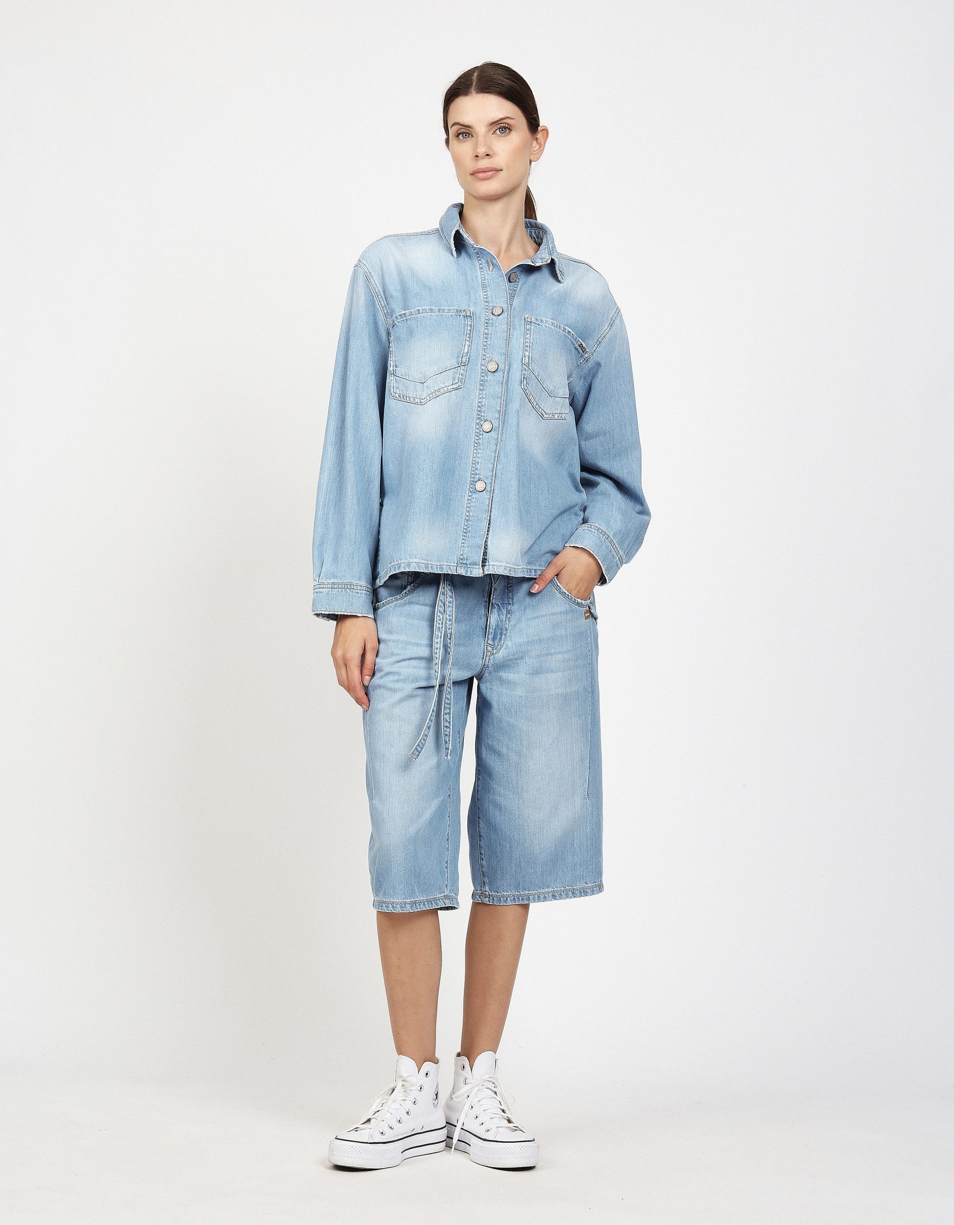 GANG Jeanshemd 94NALA OVERSHIRT - Hemdjacke Damen - Hemdbluse - Overshirt günstig online kaufen