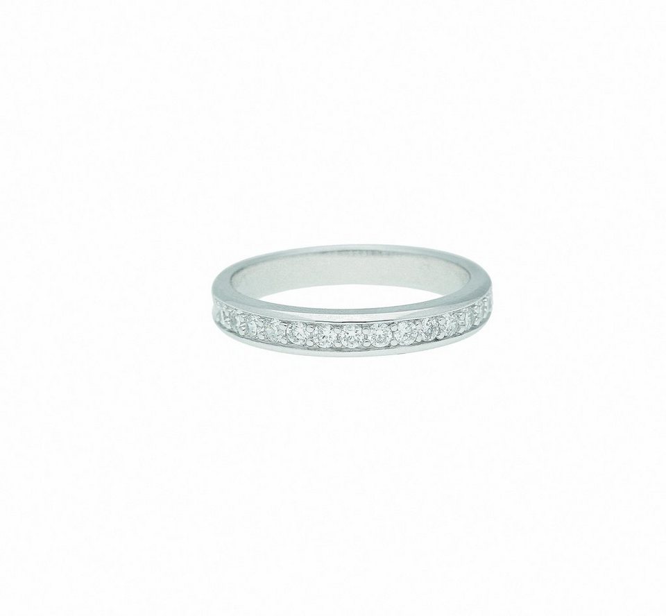 Adelia´s Silberring 925 Silber Ring mit Zirkonia, mit Zirkonia  Silberschmuck für Damen, Maße - Breite 3,2 mm
