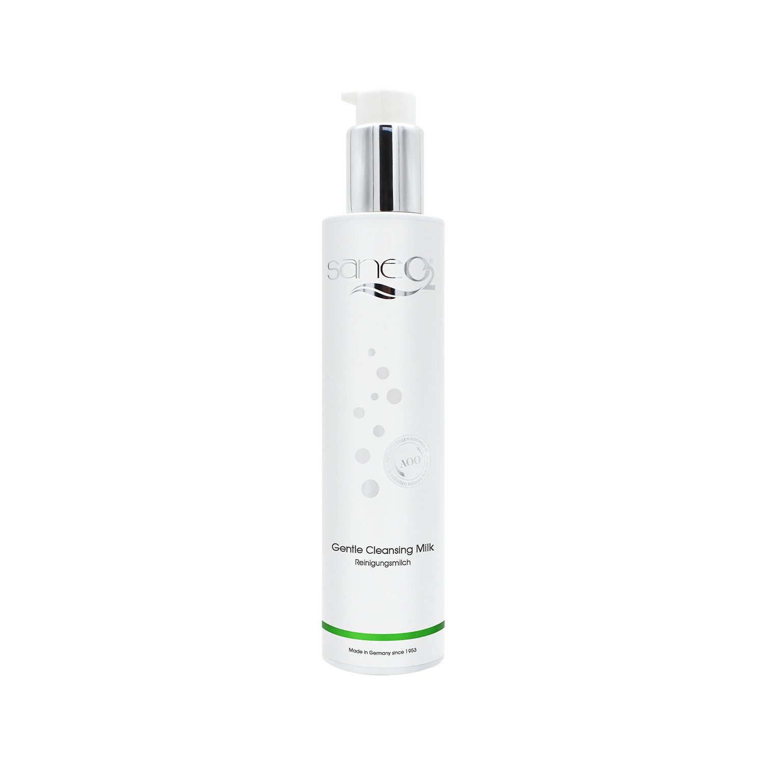GW Nature Cosmetic Gesichts-Reinigungsmilch SaneO2® Gentle Cleansing Milk 200 ml - Reinigungsmilch, Sanfte Reinigungsmilch mit Mandelöl & aktivem Sauerstoff