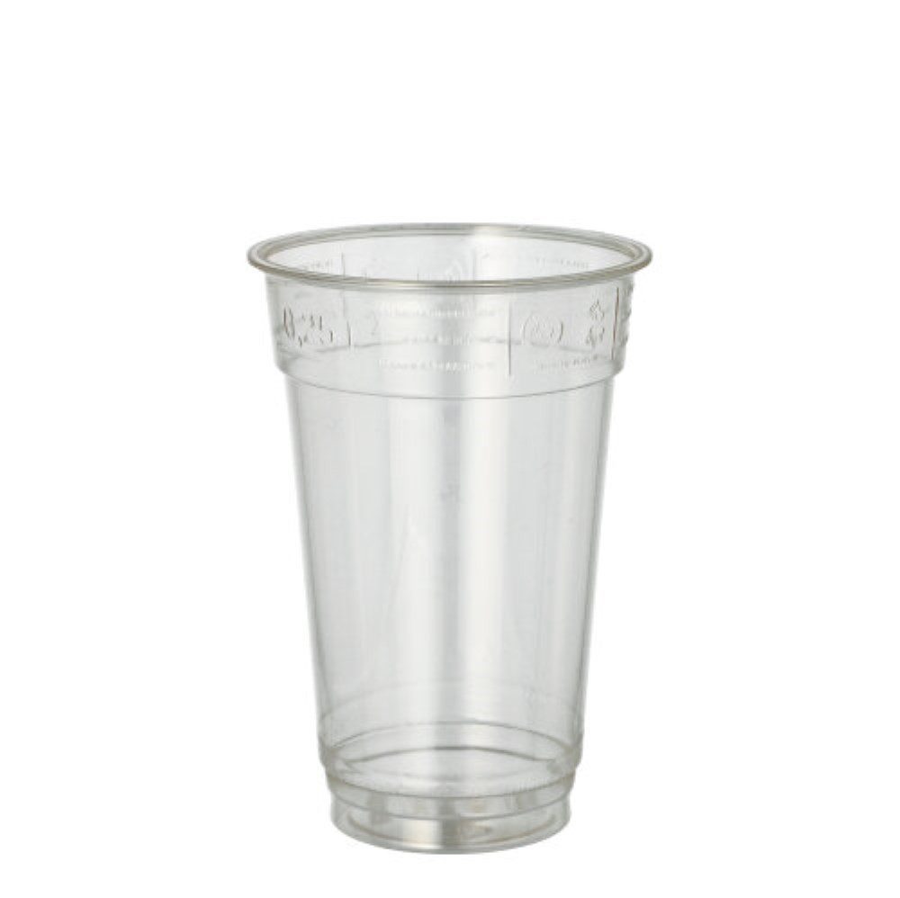 Pappteller 50 Trinkbecher "Hurricane", PET 0,25 l Ø 7,8 cm · 11,5 cm glasklar