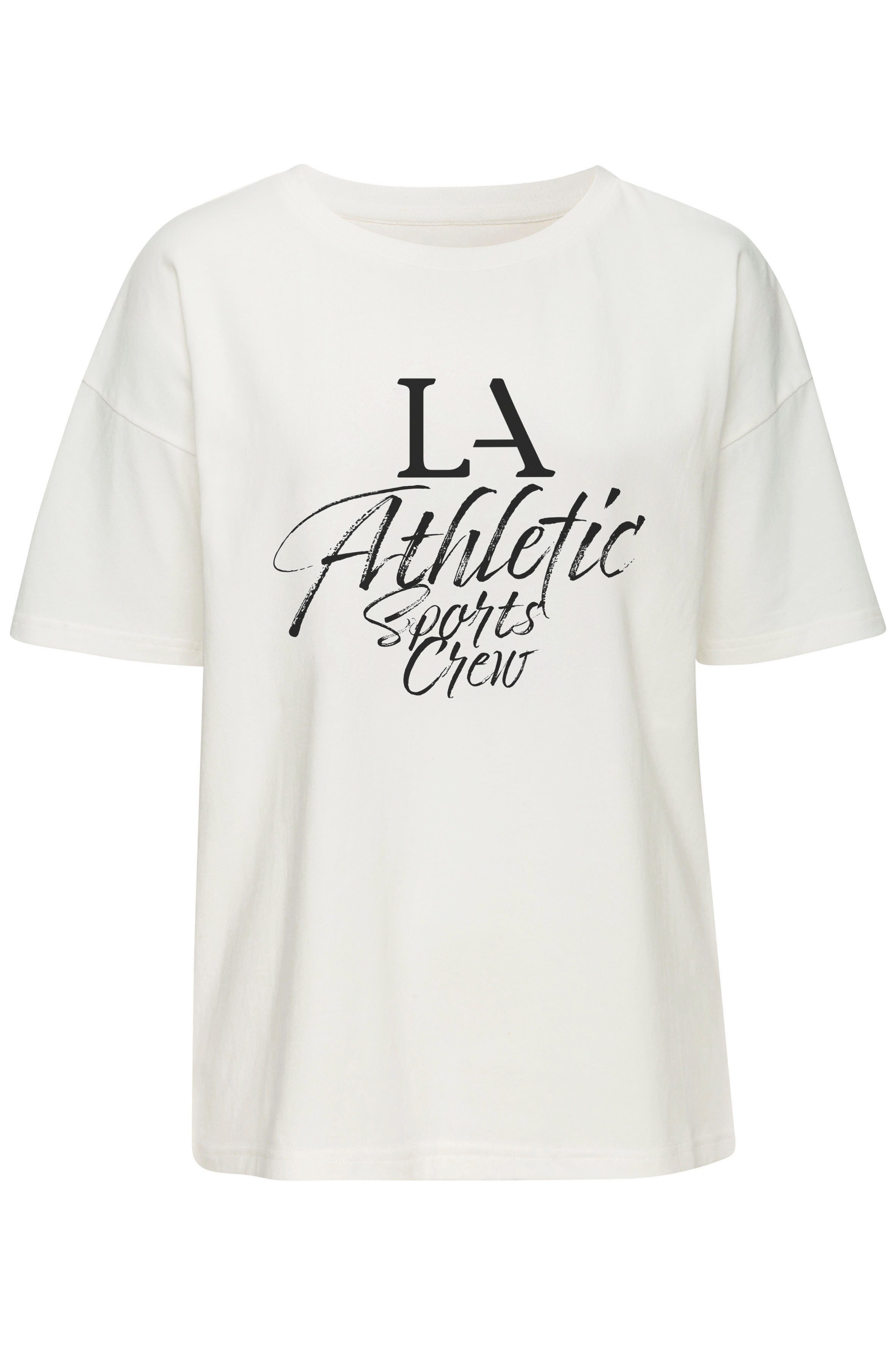 LASCANA ACTIVE T-Shirt im Oversize-Schnitt mit sportlichem Schriftzug – Bild 2 von 5
