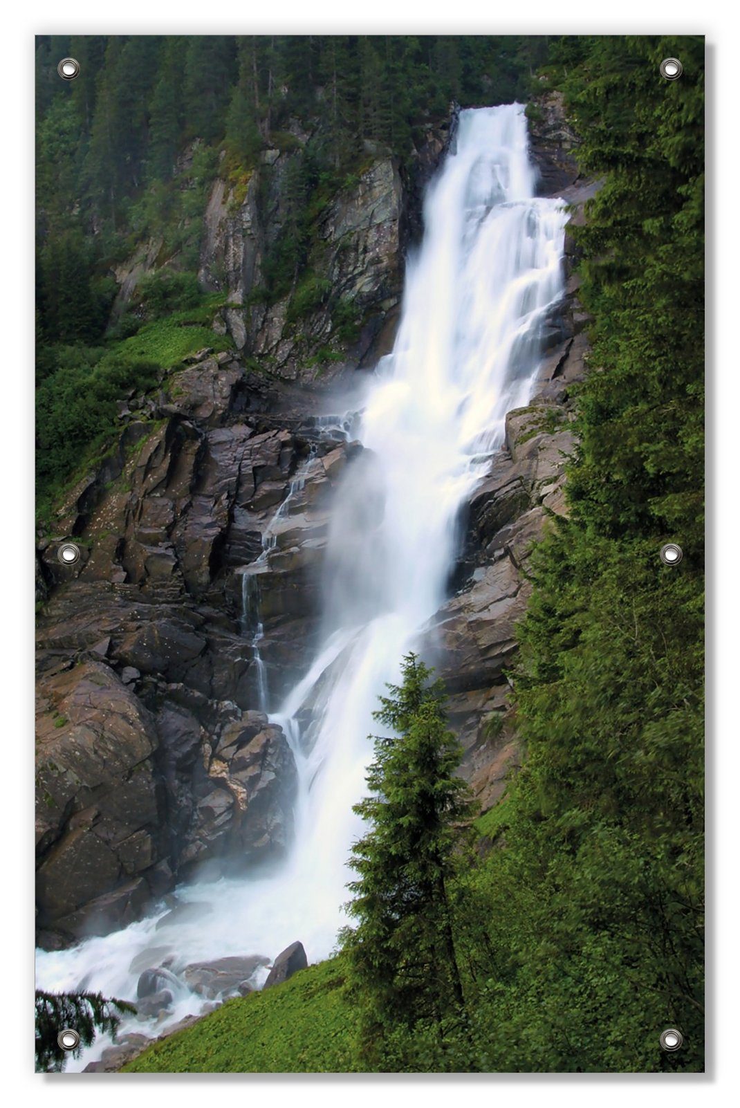 Wallario Sonnenschutz Wasserfall, blickdicht, mit Saugnäpfen, wiederablösbar und wiederverwendbar