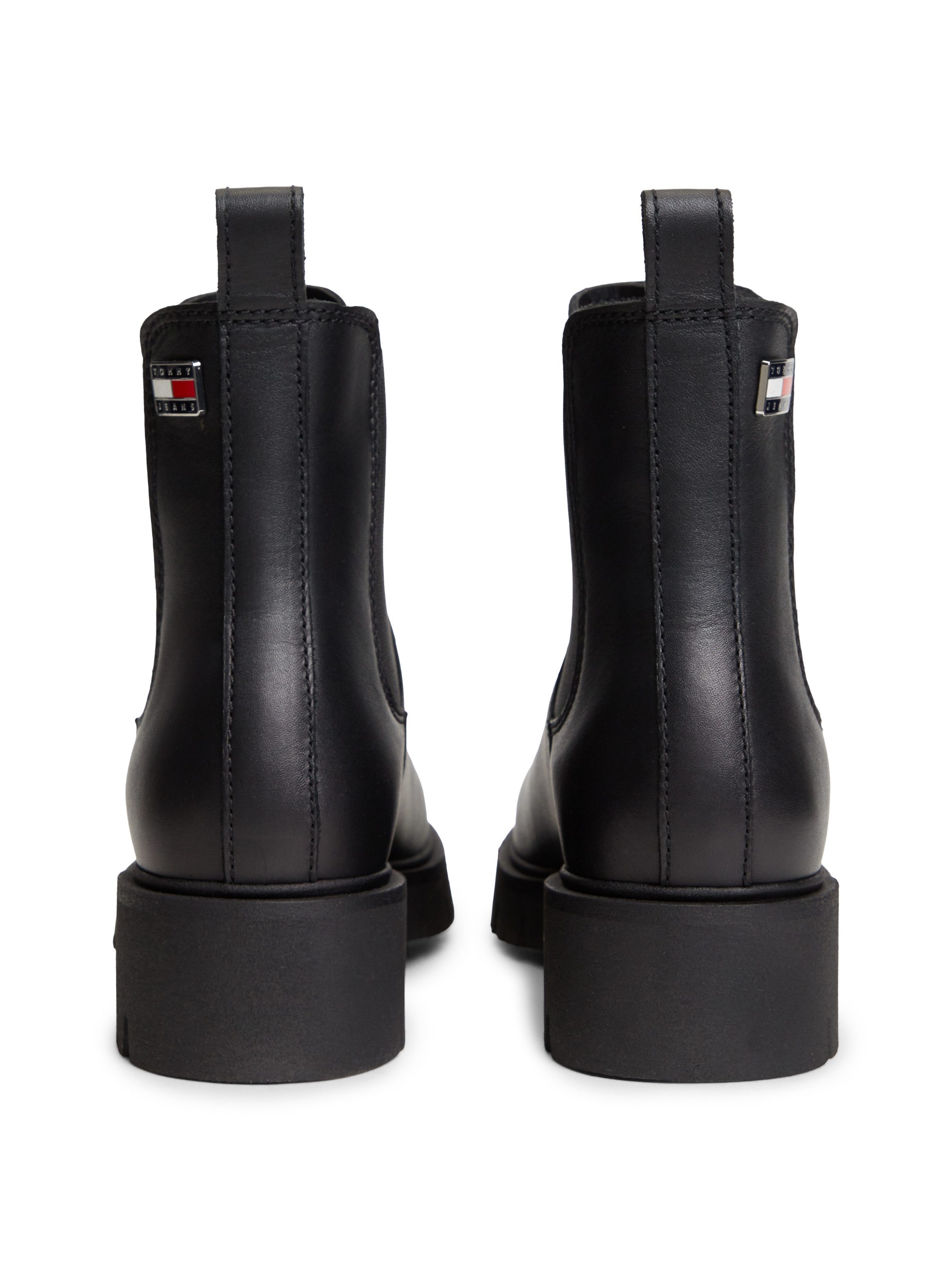 Tommy Jeans TJW CLEATED CHELSEA BOOTS Chelseaboots Blockabsatz, Schlupfboots mit zweckmäßiger Anziehlasche – Bild 2 von 5
