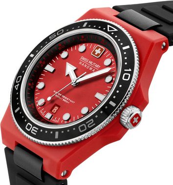 Swiss Military Hanowa Quarzuhr OCEAN PIONEER, SMWGN0001183, Armbanduhr, Herrenuhr, Schweizer Uhr, Swiss Made, Datum, Saphirglas