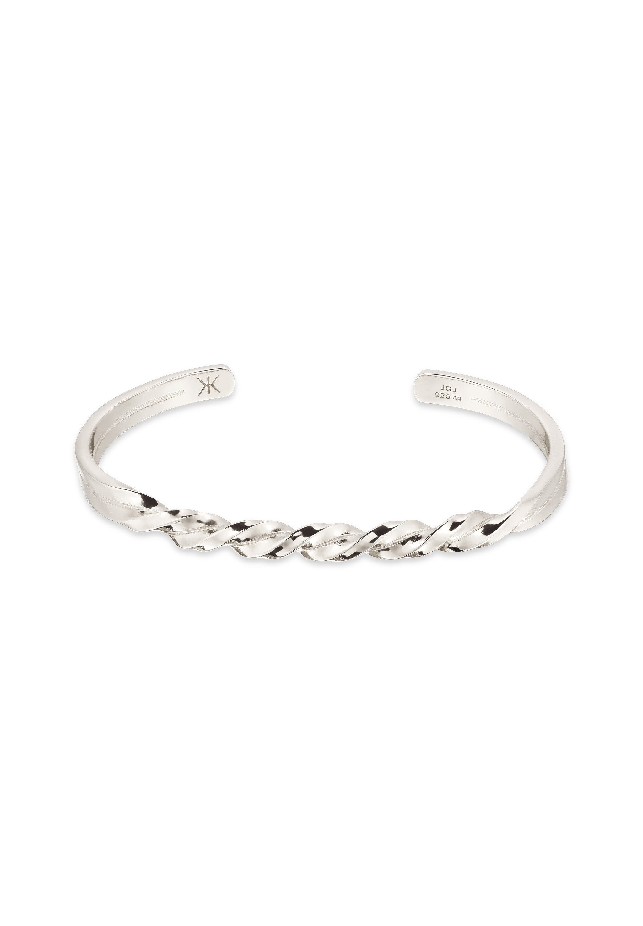 Kuzzoi Armreif Armreif Twist Look 925 Sterling Silber (kein Set)