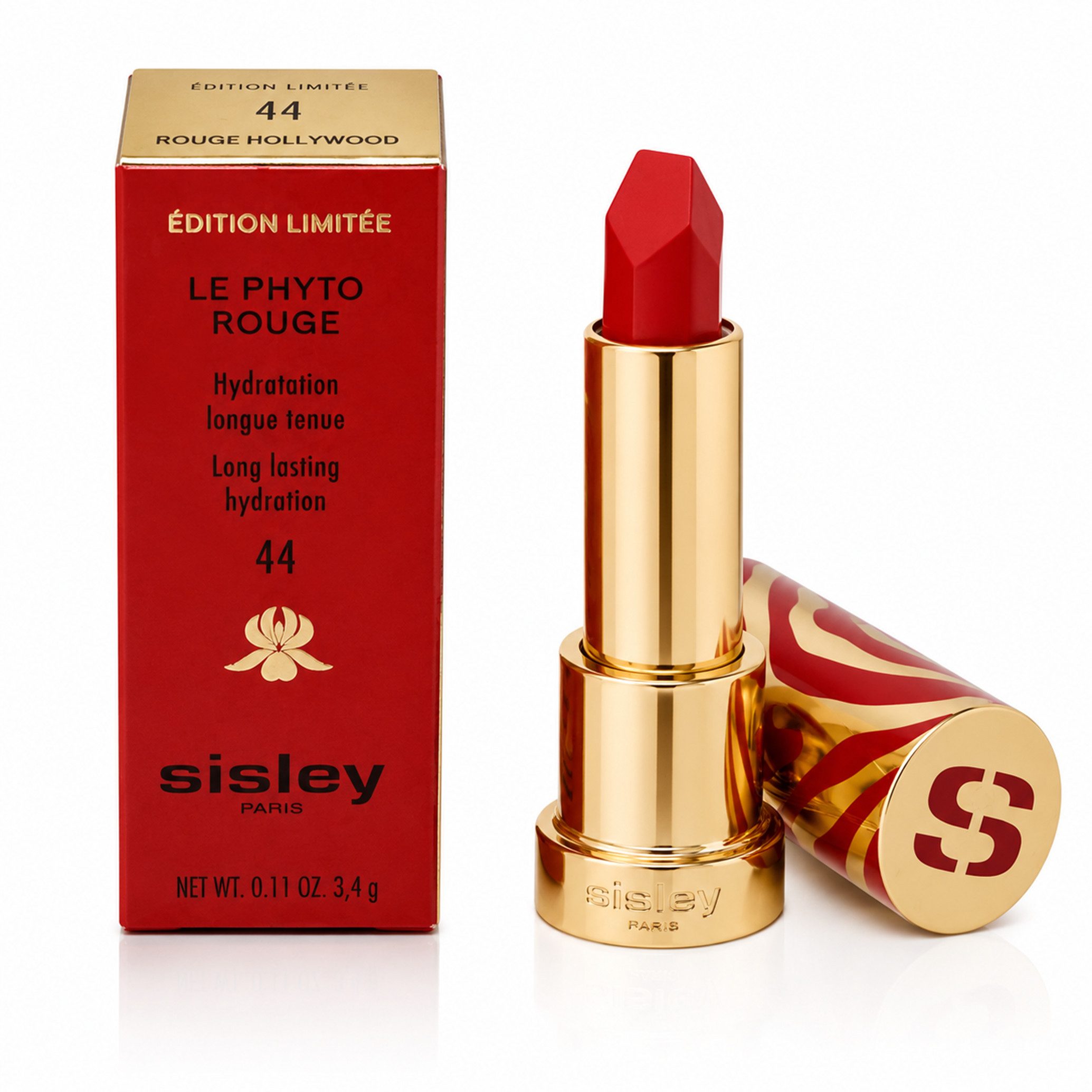sisley Lippenstift Sisley Le Phyto Rouge Hydration Lippenstift 3,4 g 44 rouge hollywood