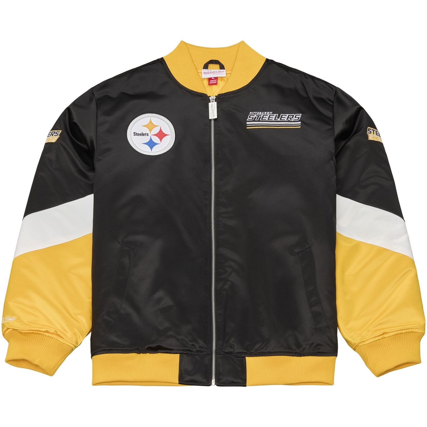 Mitchell & Ness Collegejacke Midweight Satin Pittsburgh Steelers