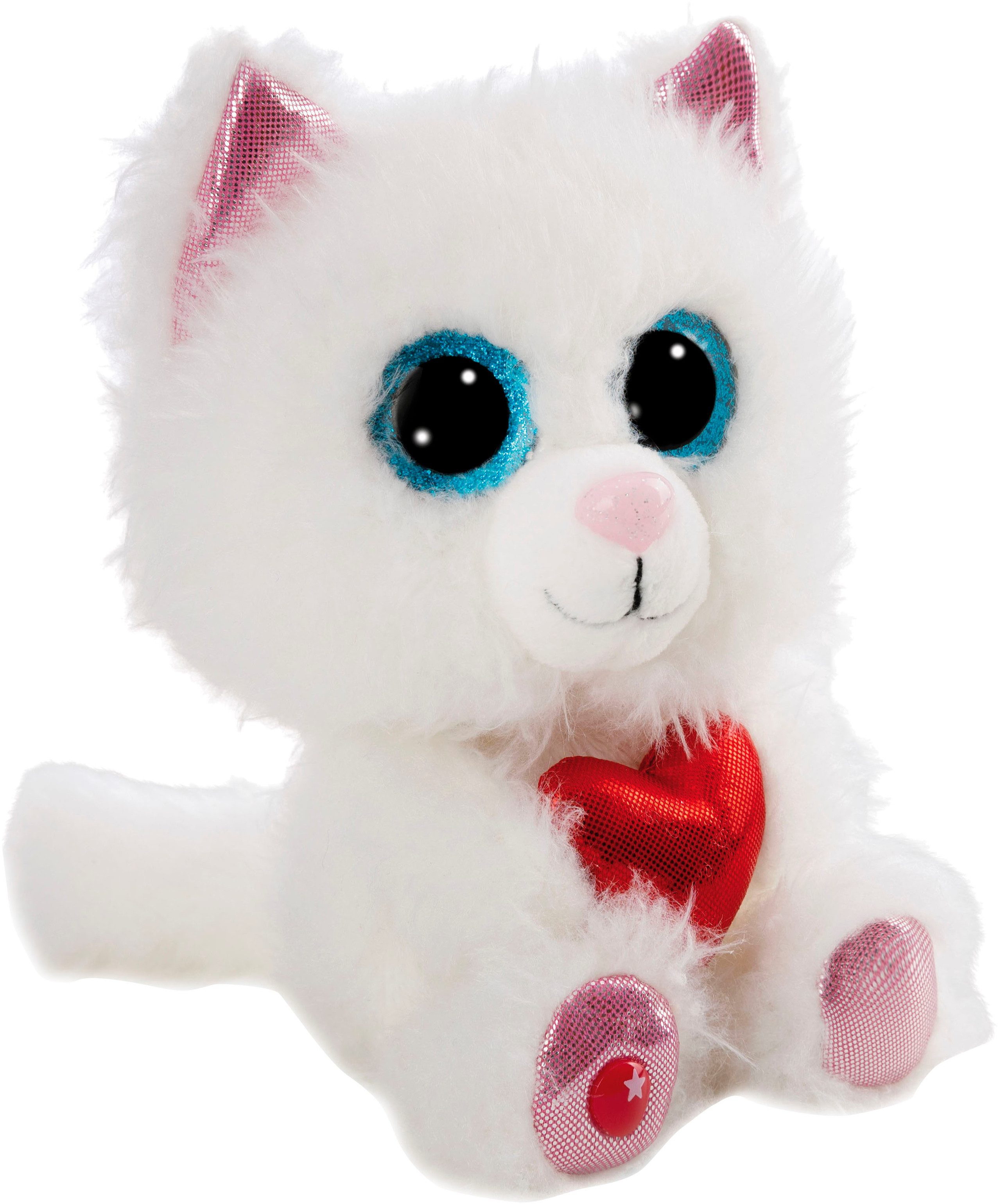 Nici Kuscheltier Glubschis, Katze Pawdi Meow, 15 cm schlenkernd